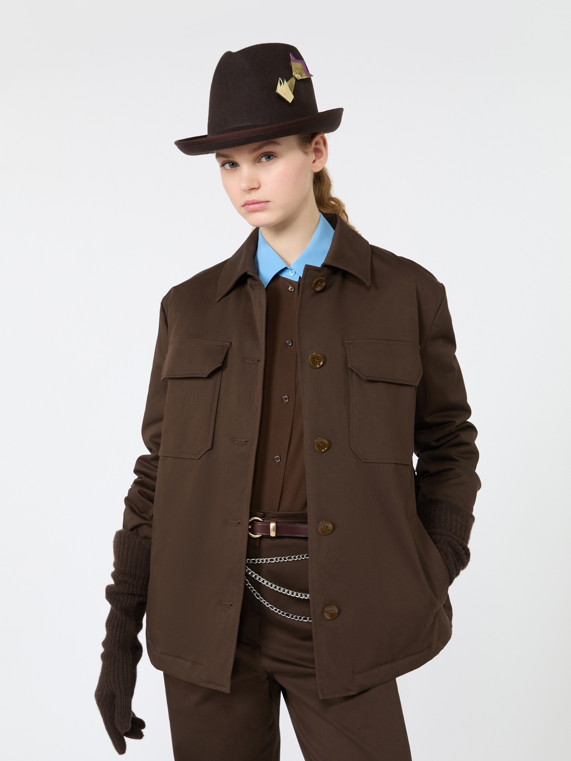 Cotton satin jacket - Weekend Max Mara - 4