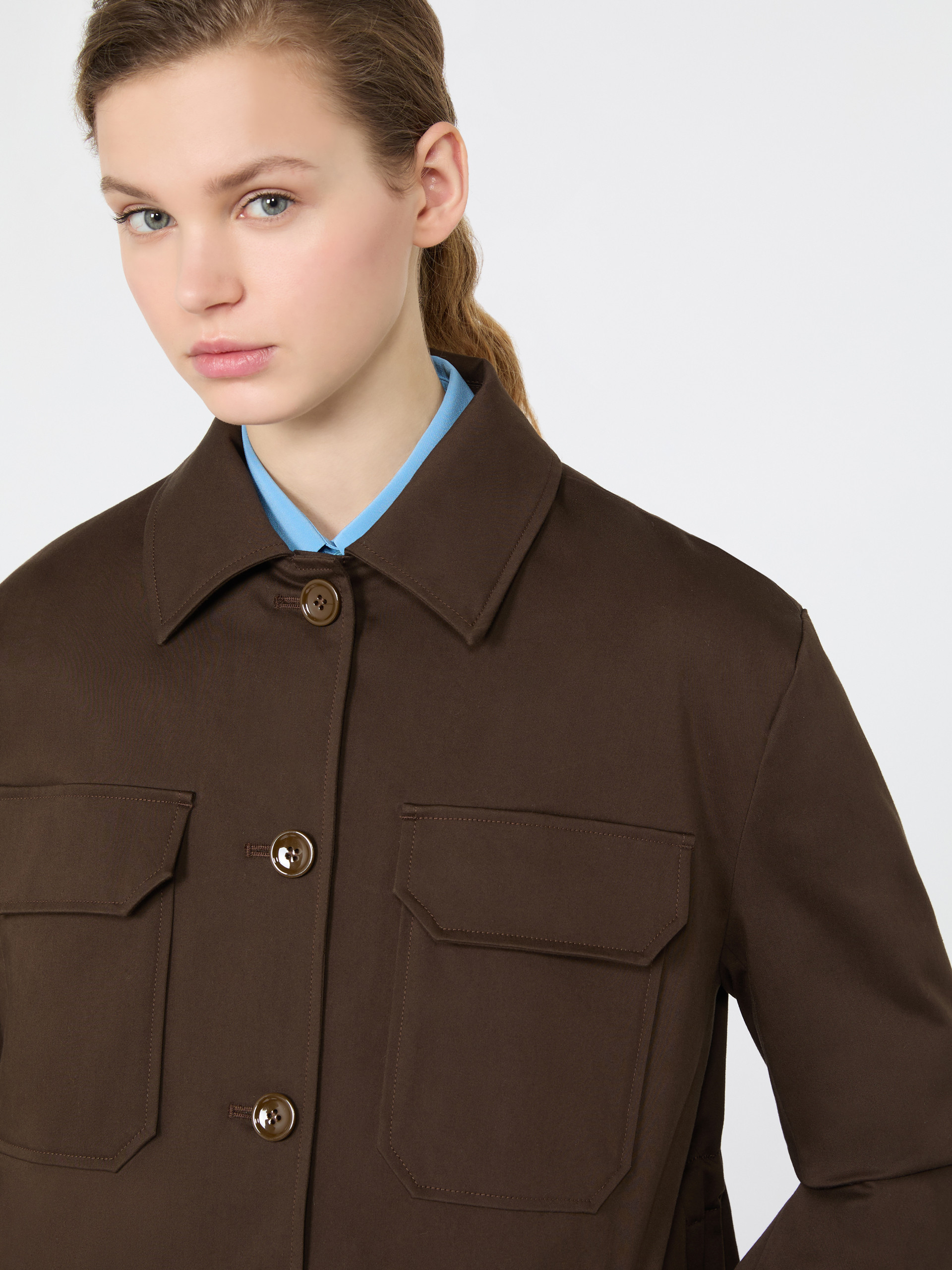 Cotton satin jacket - Weekend Max Mara - 5