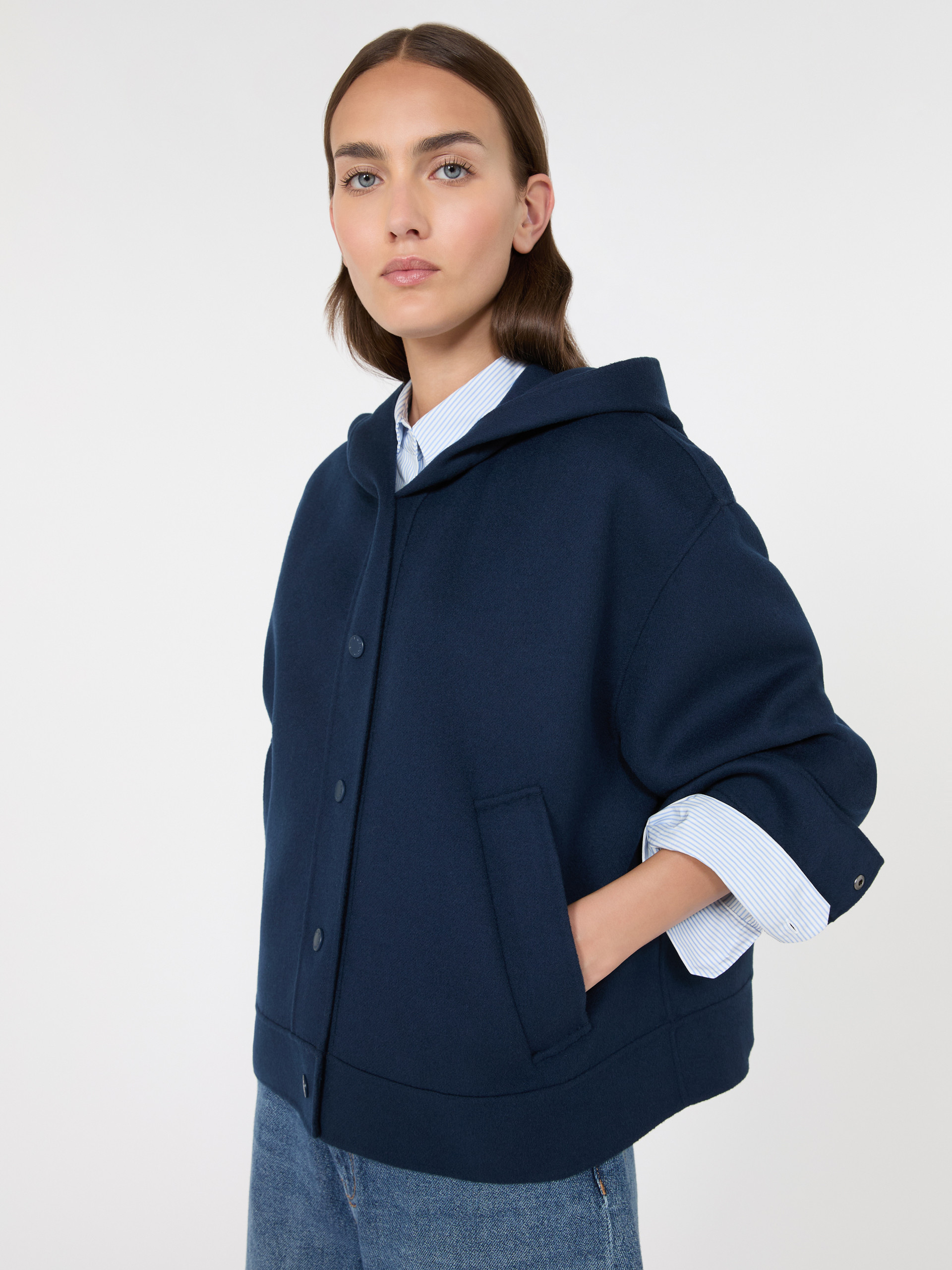Double wool hooded jacket - Weekend Max Mara - 4