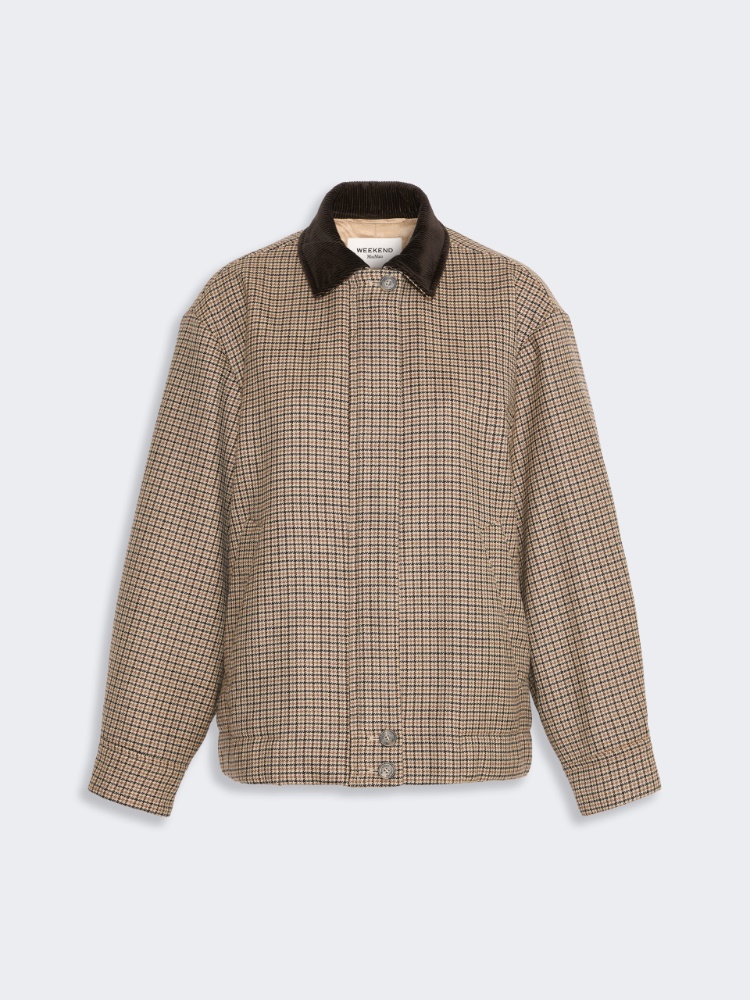 Houndstooth wool bomber jacket - Weekend Max Mara - 2