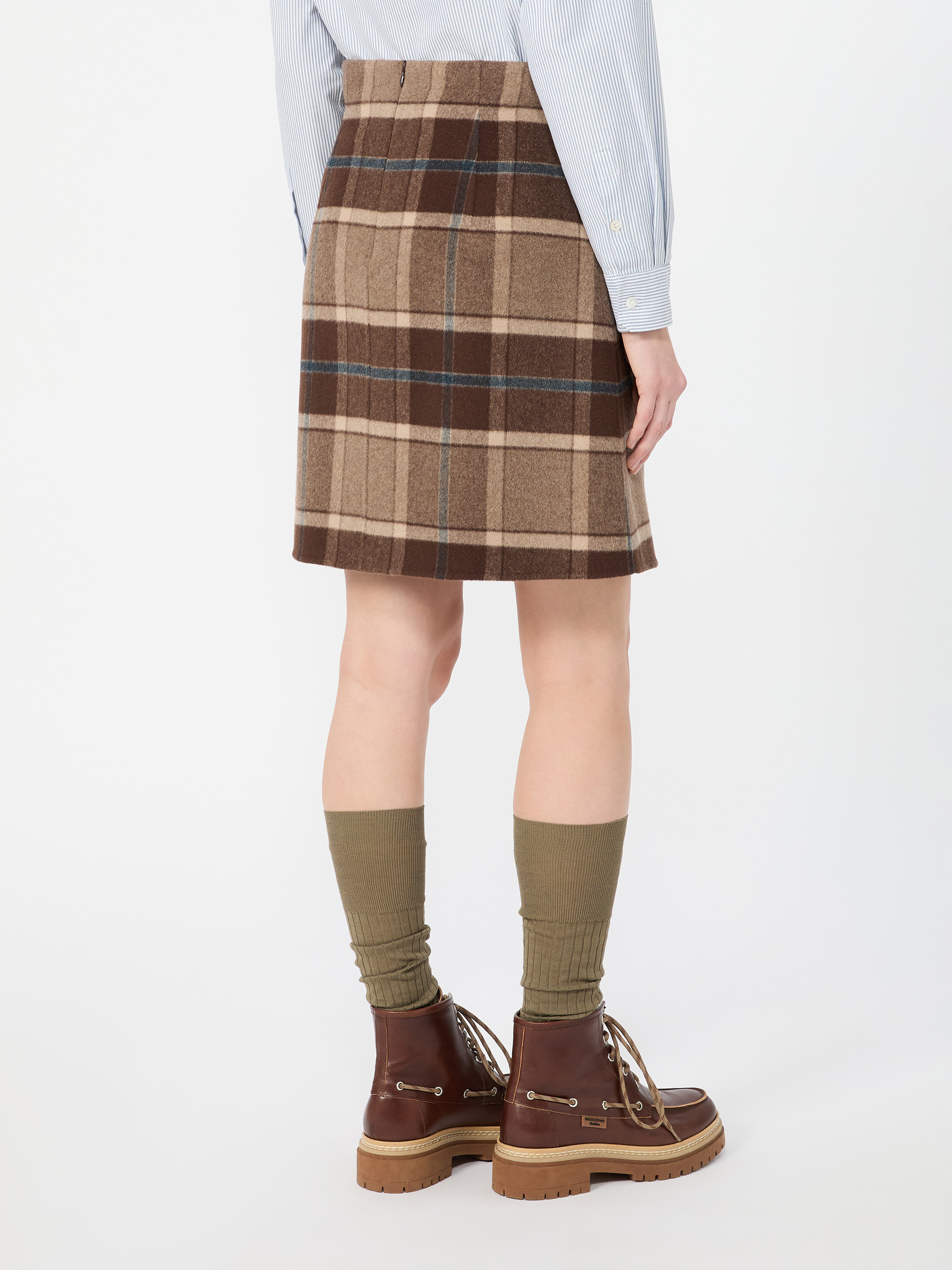 Short checked wool skirt - Weekend Max Mara - 3