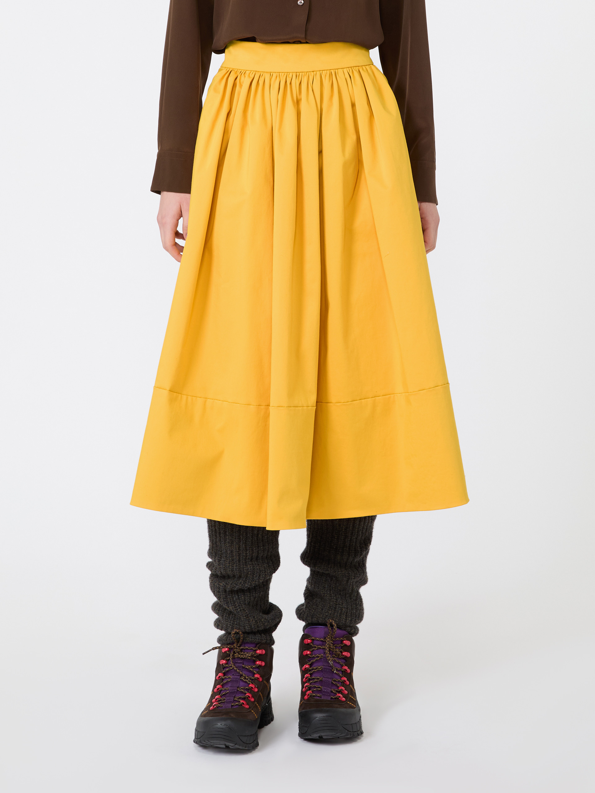 Cotton satin midi skirt - Weekend Max Mara - 2