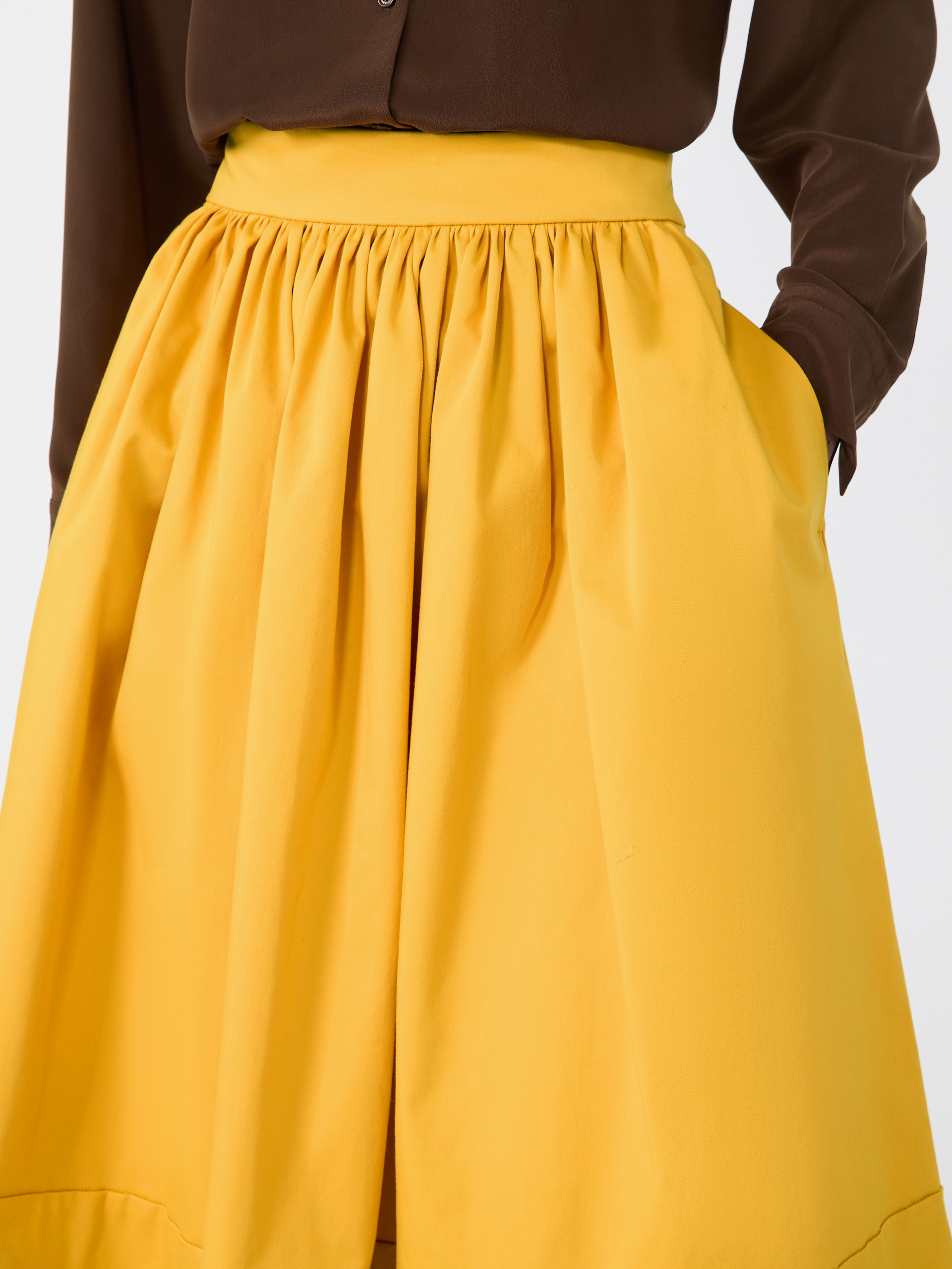 Cotton satin midi skirt - Weekend Max Mara - 4