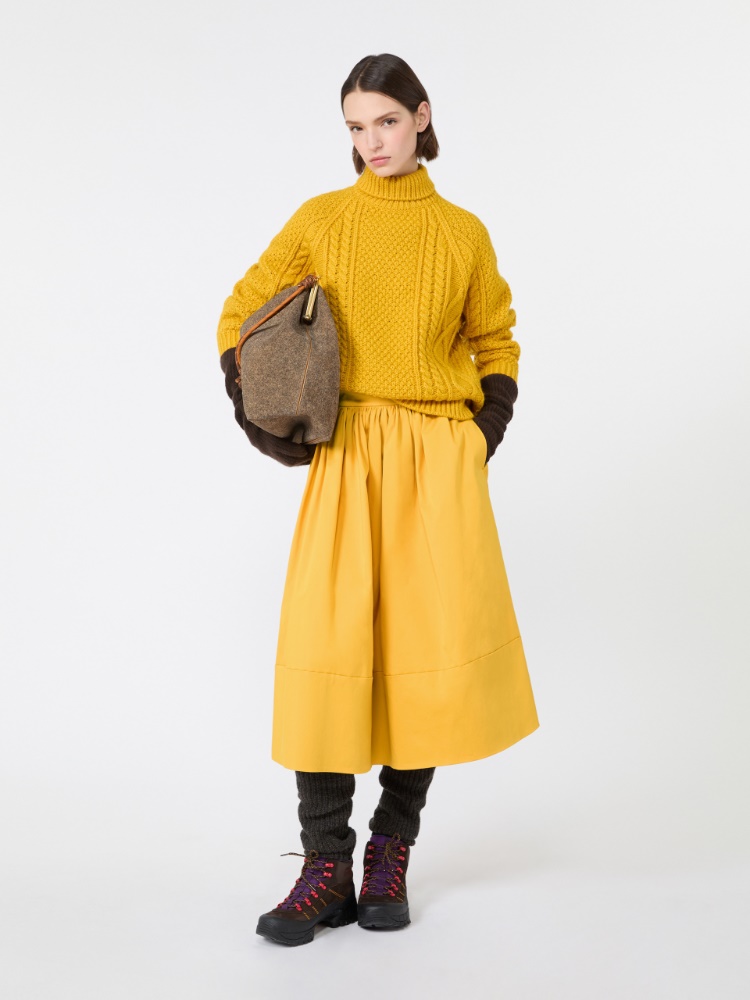 Cotton satin midi skirt - Weekend Max Mara