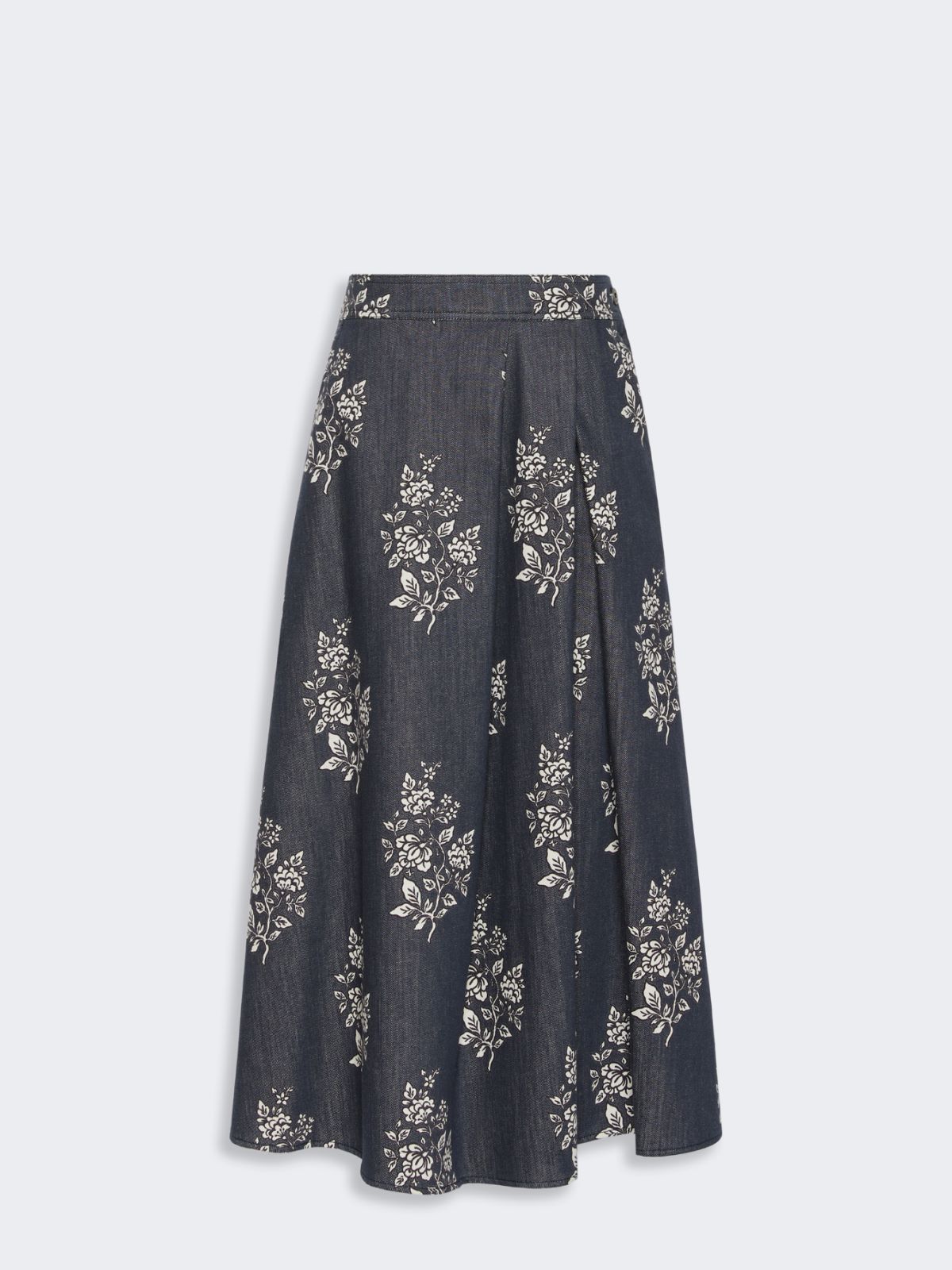 Pleated printed cotton skirt - Weekend Max Mara - 5