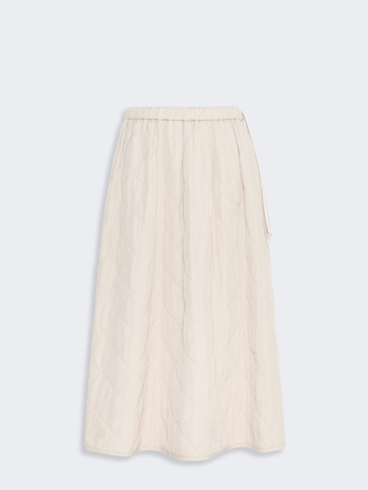 Technical plain-weave fabric flared skirt - Weekend Max Mara