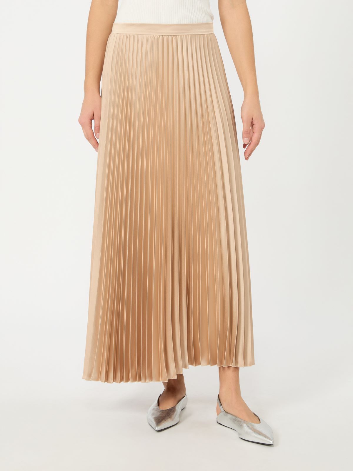 Pleated satin skirt - ANTIQUE ROSE - Weekend Max Mara - 2
