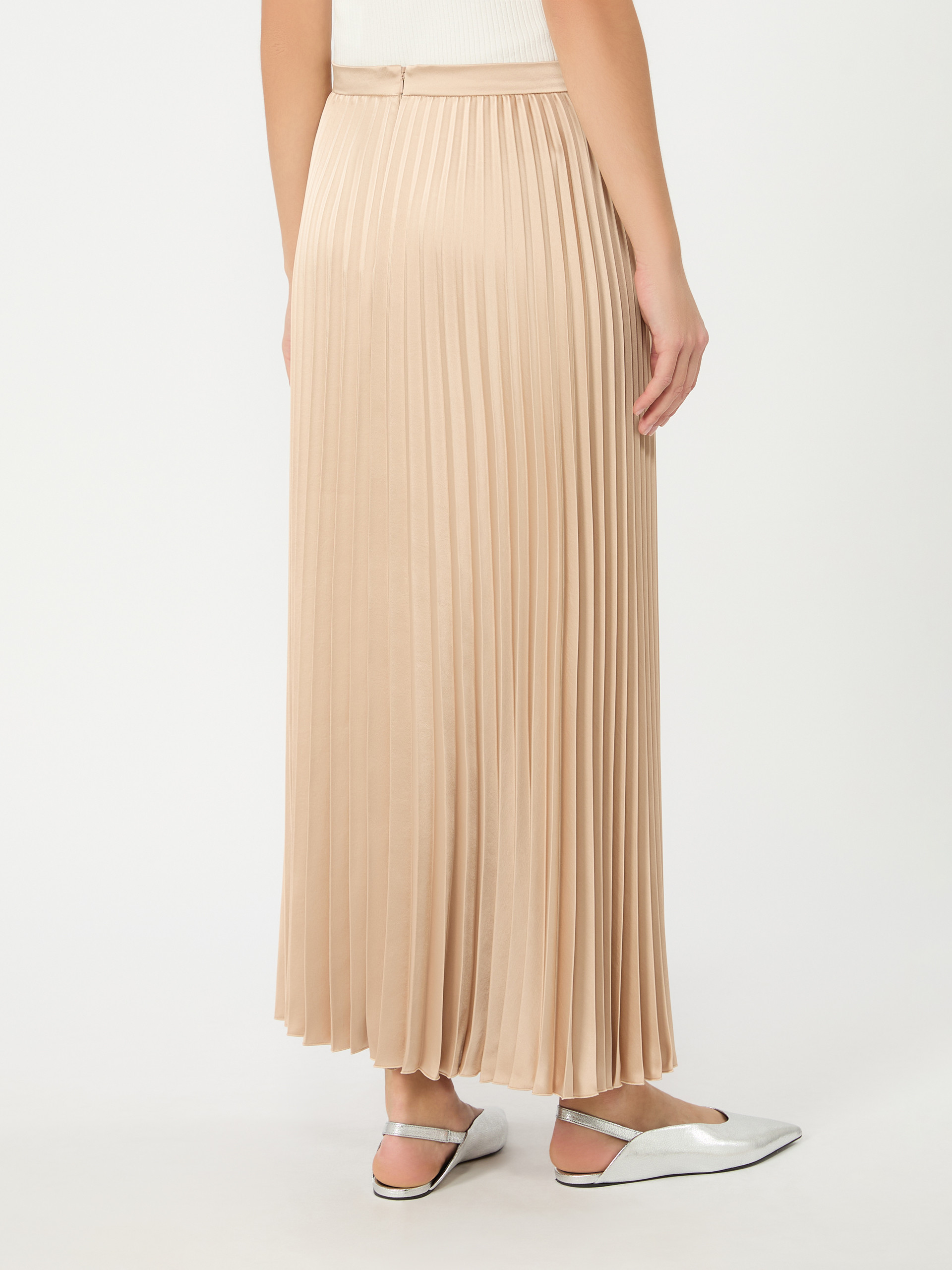 Pleated satin skirt - ANTIQUE ROSE - Weekend Max Mara - 3