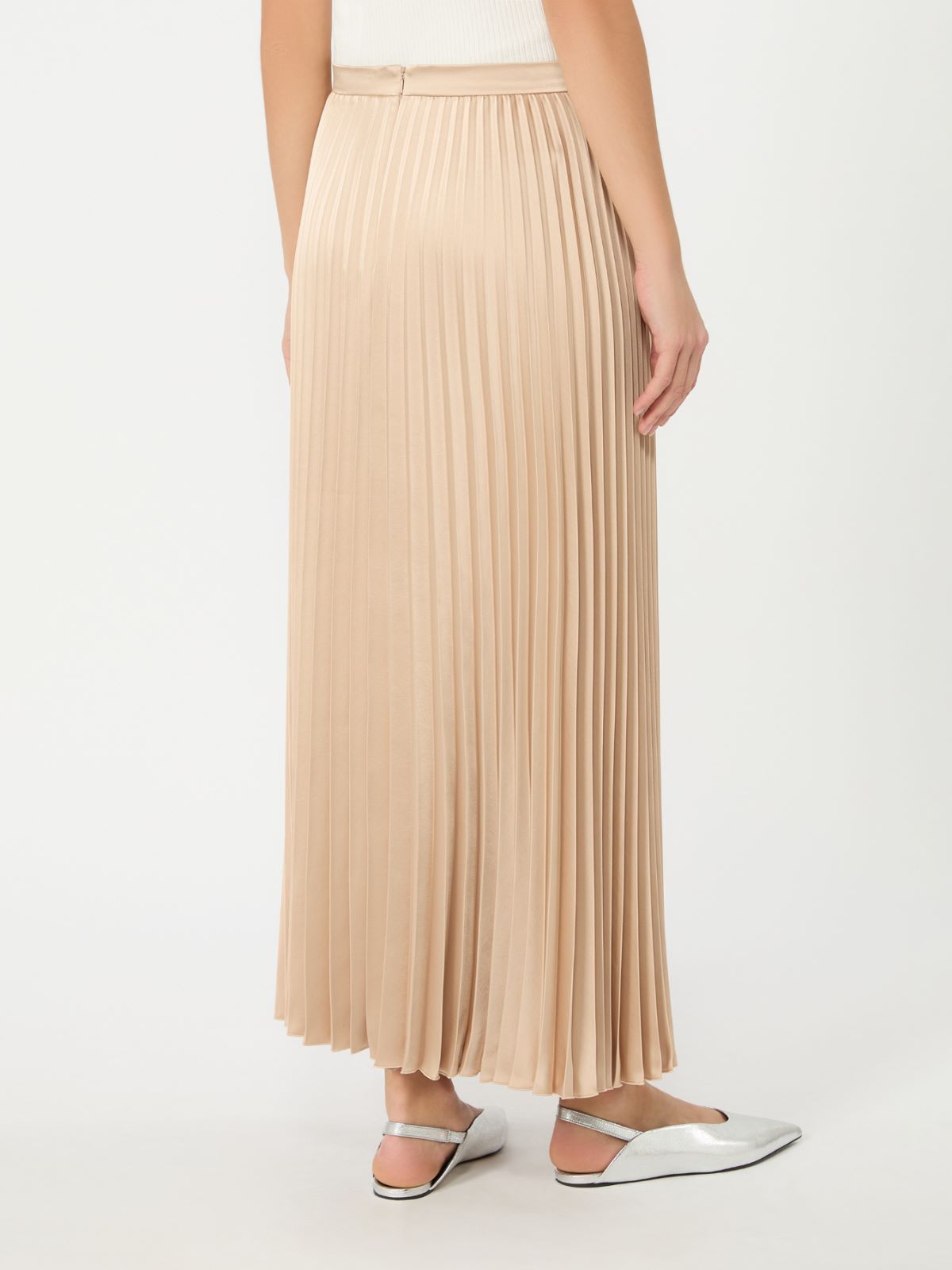 Pleated satin skirt - ANTIQUE ROSE - Weekend Max Mara - 3