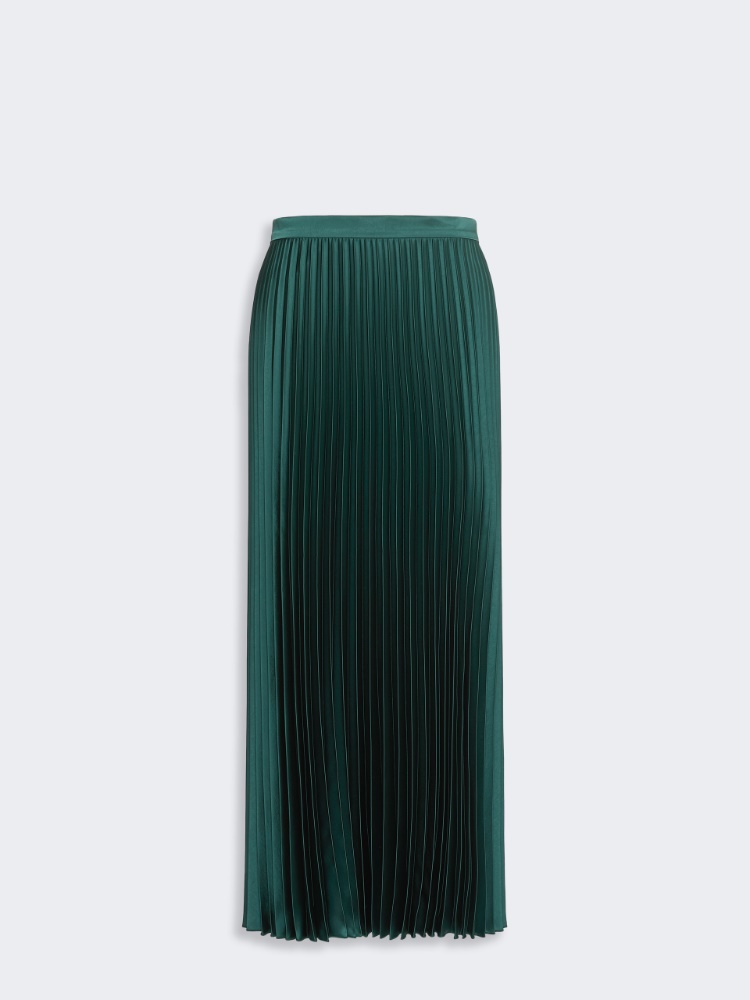 Gonna in raso plissé - VERDE SCURO - Weekend Max Mara - 2
