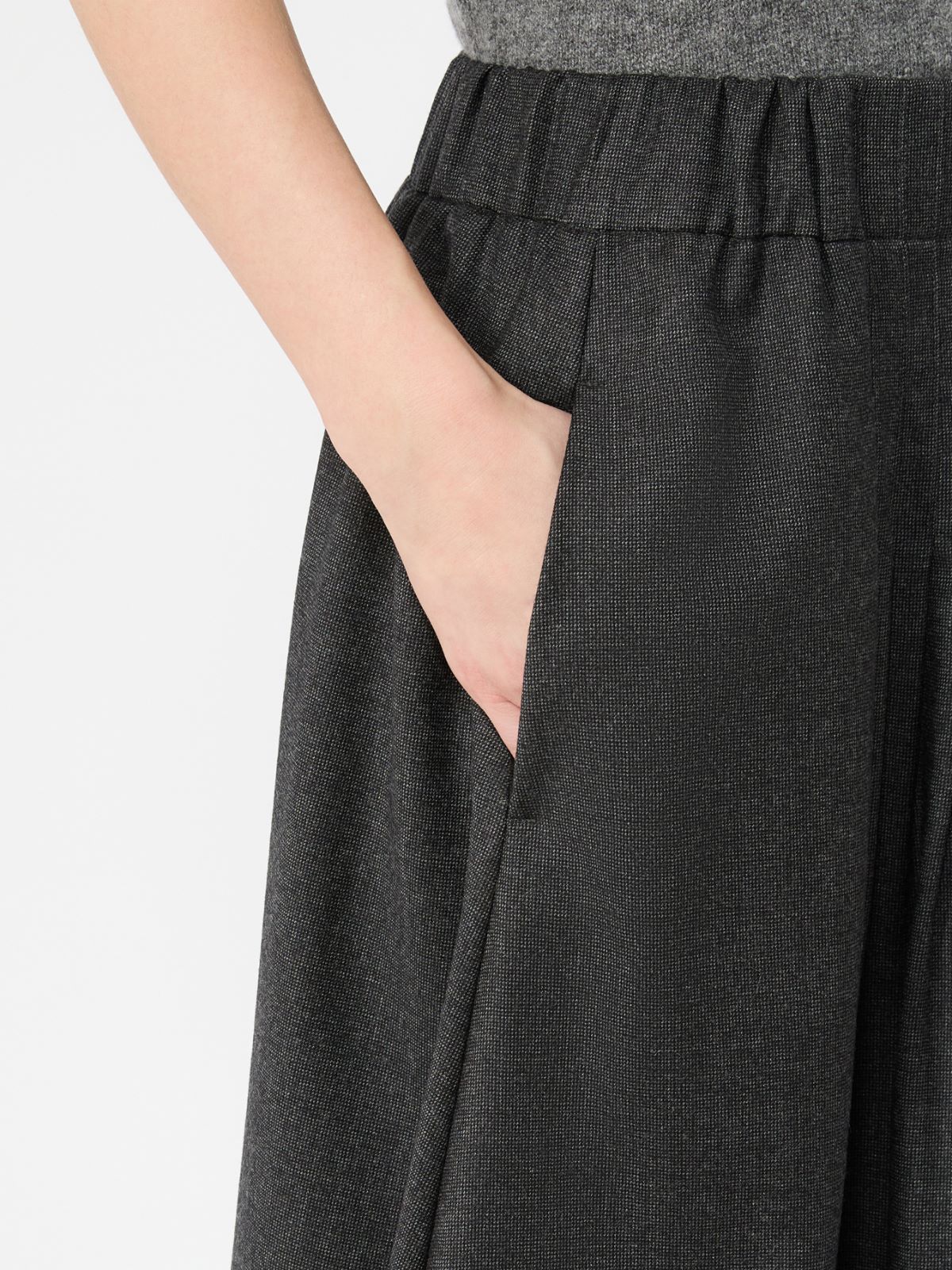 Stretch wool flannel skirt - Weekend Max Mara - 4