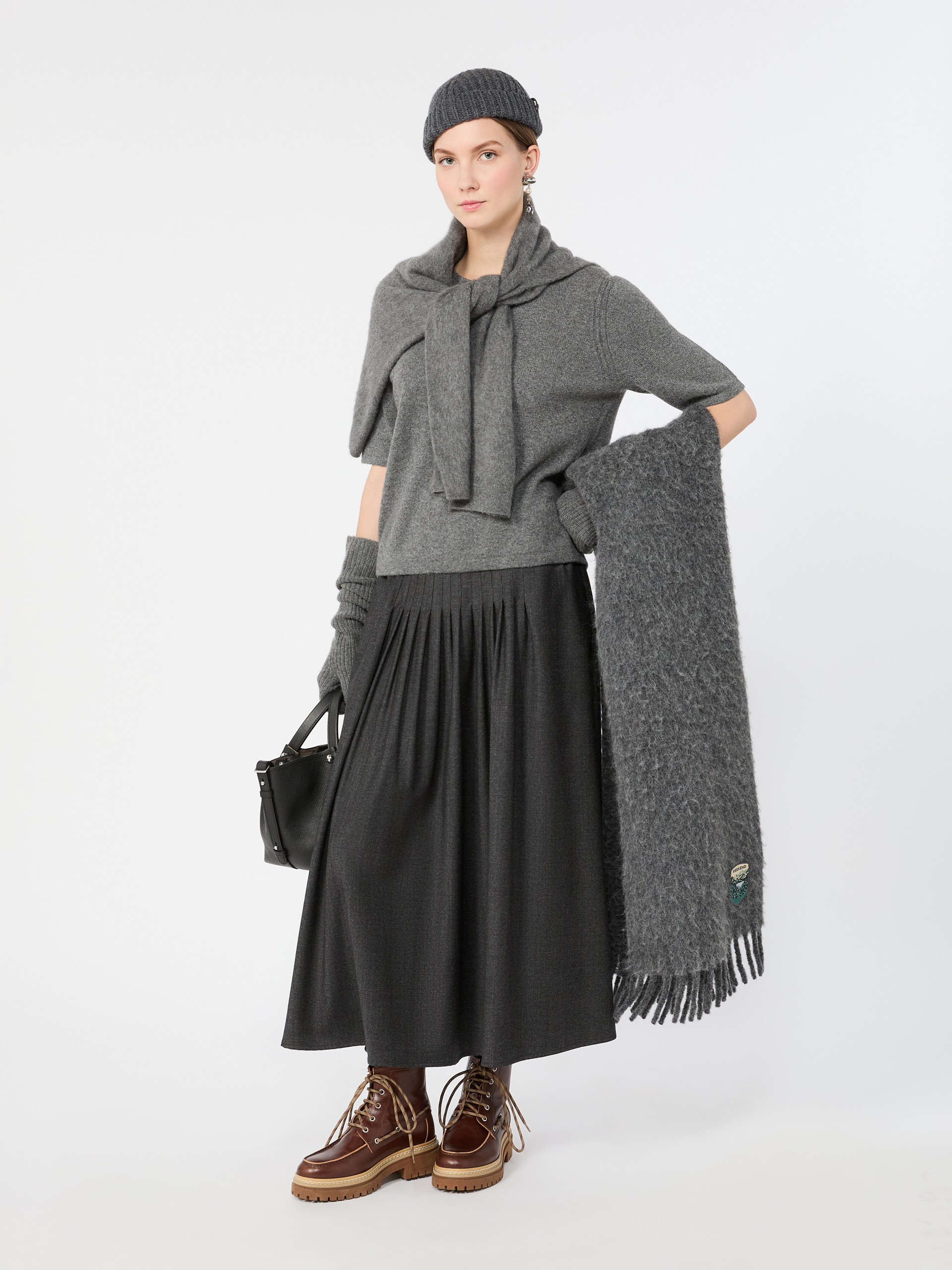 Stretch wool flannel skirt - Weekend Max Mara