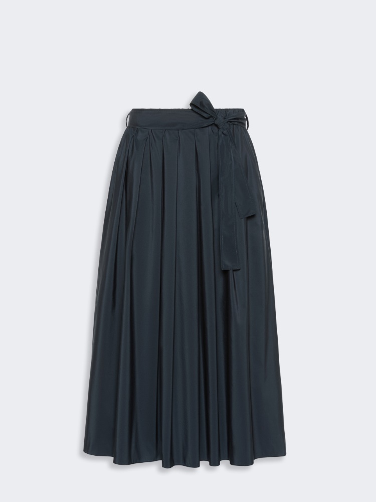 Long cotton-blend taffeta skirt - NAVY - Weekend Max Mara - 2