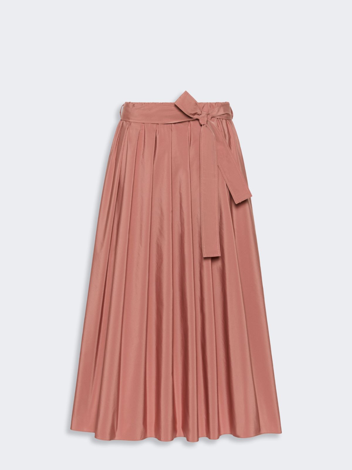 Long cotton-blend taffeta skirt - TERRA COTTA - Weekend Max Mara - 5