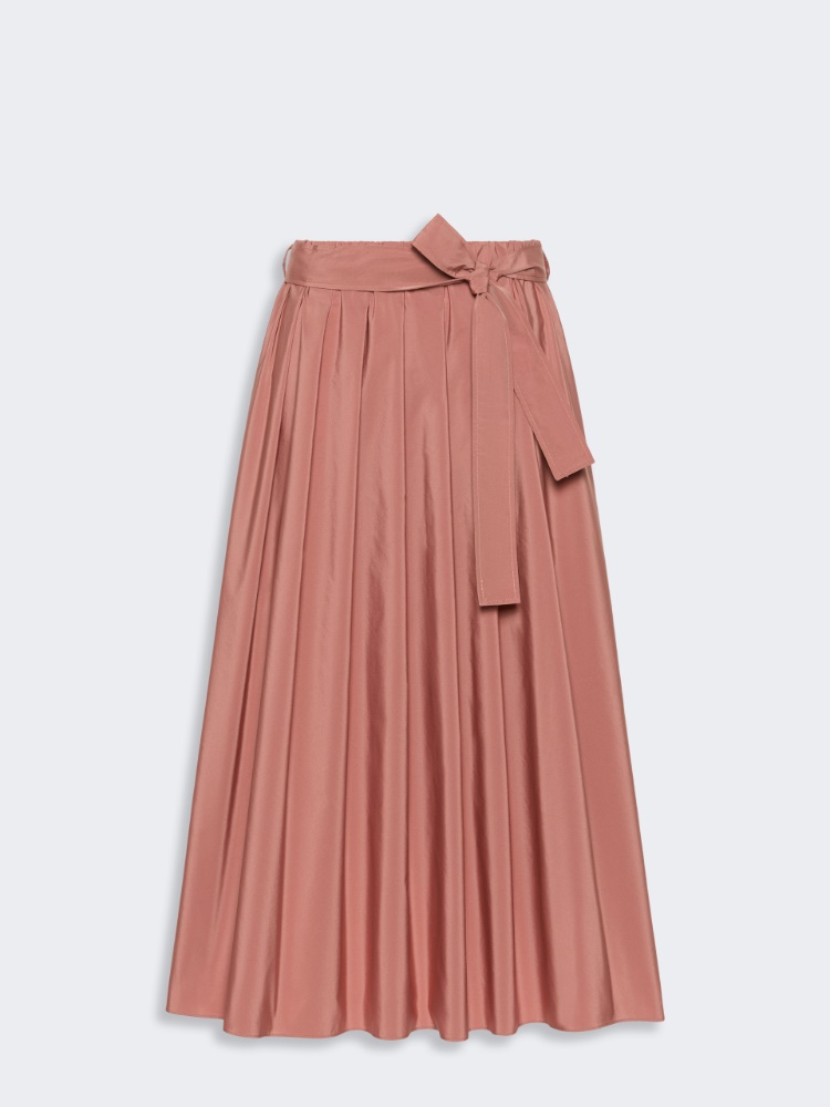Long cotton-blend taffeta skirt - TERRA COTTA - Weekend Max Mara - 2