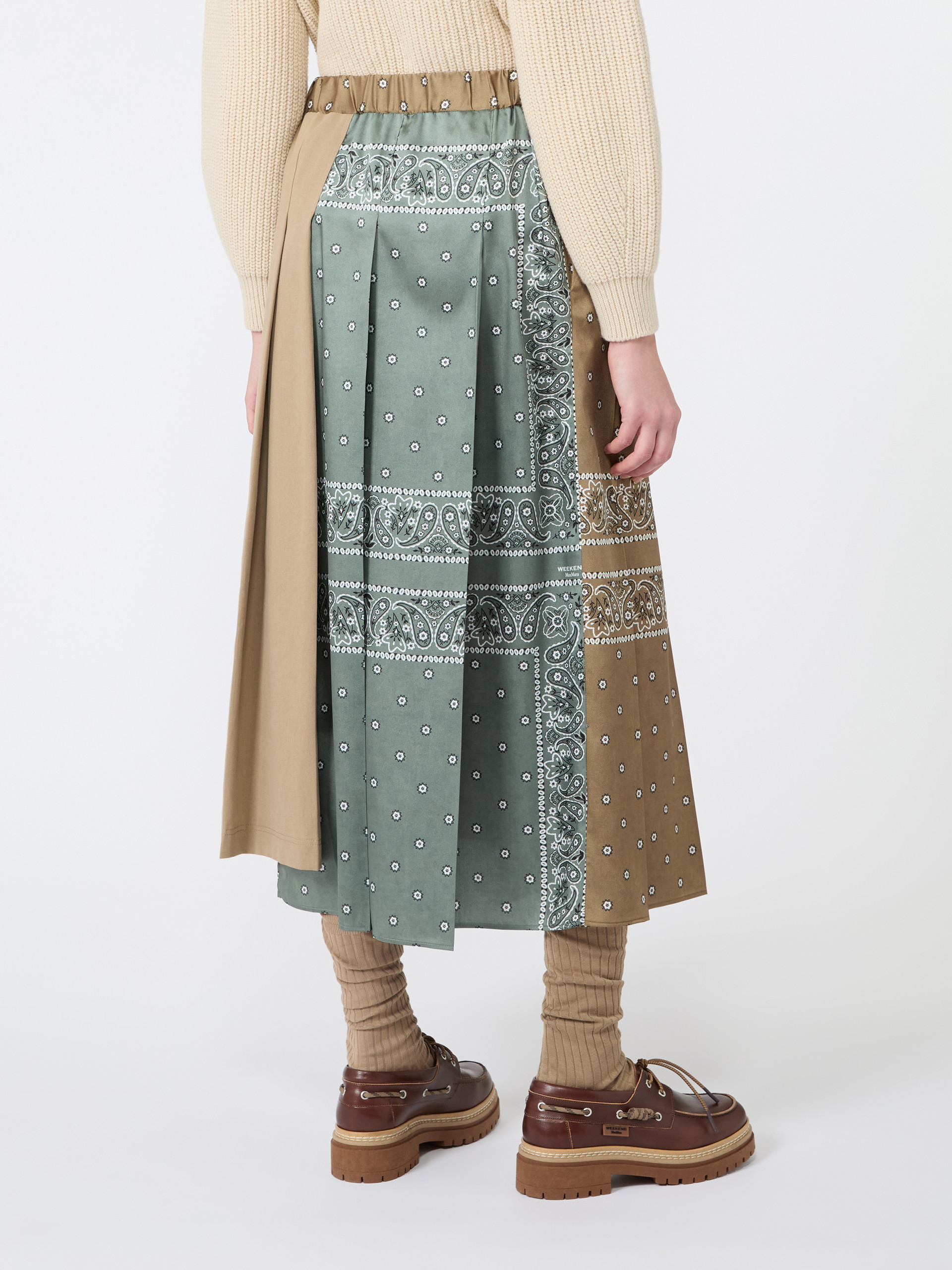 Printed twill and cotton drill skirt - Weekend Max Mara - 3