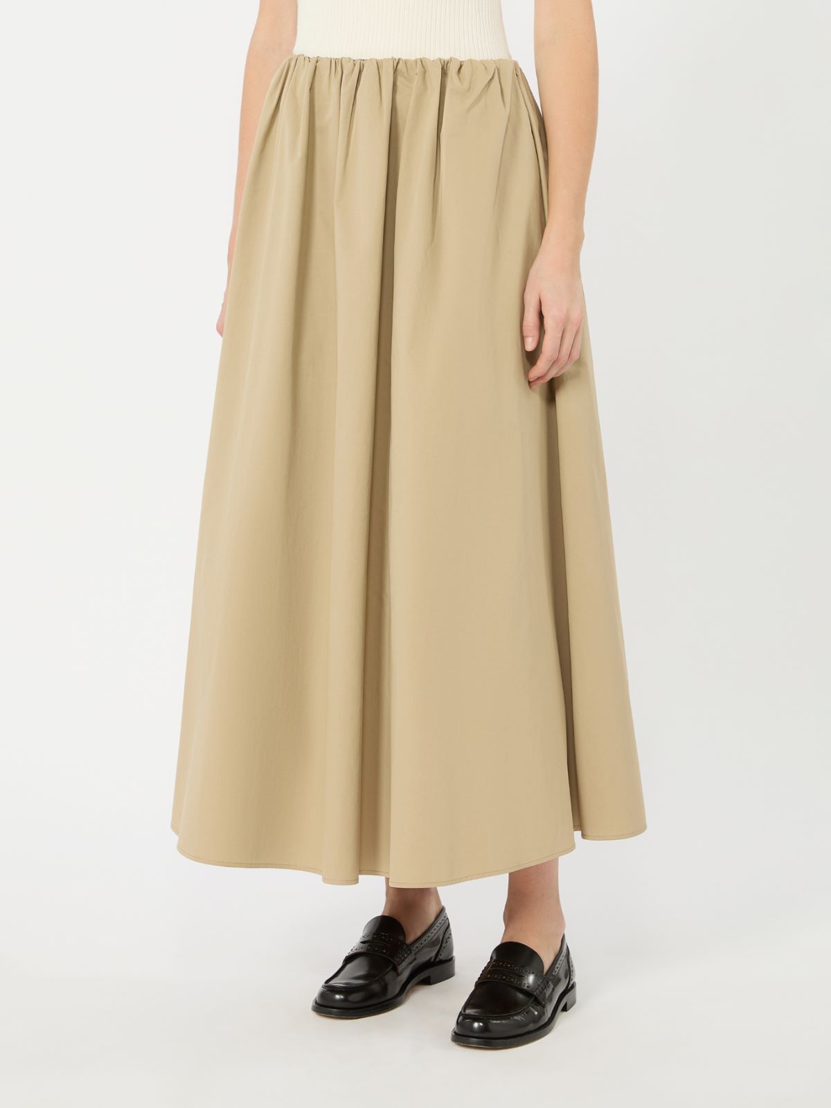 Gonna in gabardina di cotone - BEIGE - Weekend Max Mara - 2