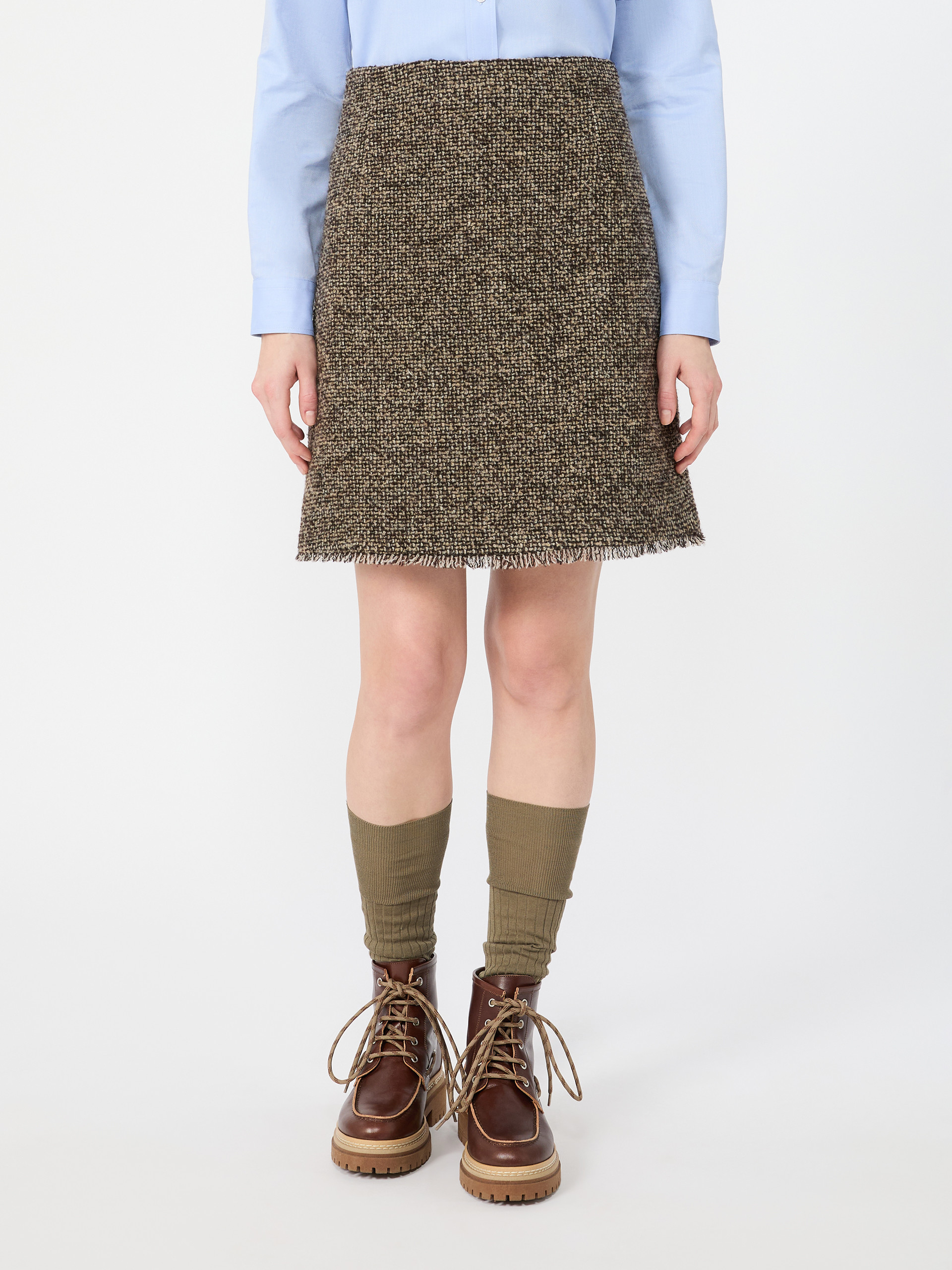 Wool blend bouclé short skirt - Weekend Max Mara - 2