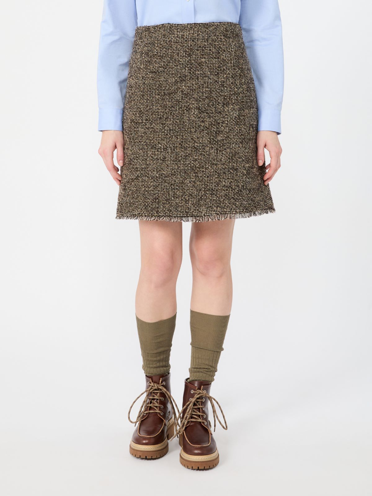 Wool blend bouclé short skirt - Weekend Max Mara - 2