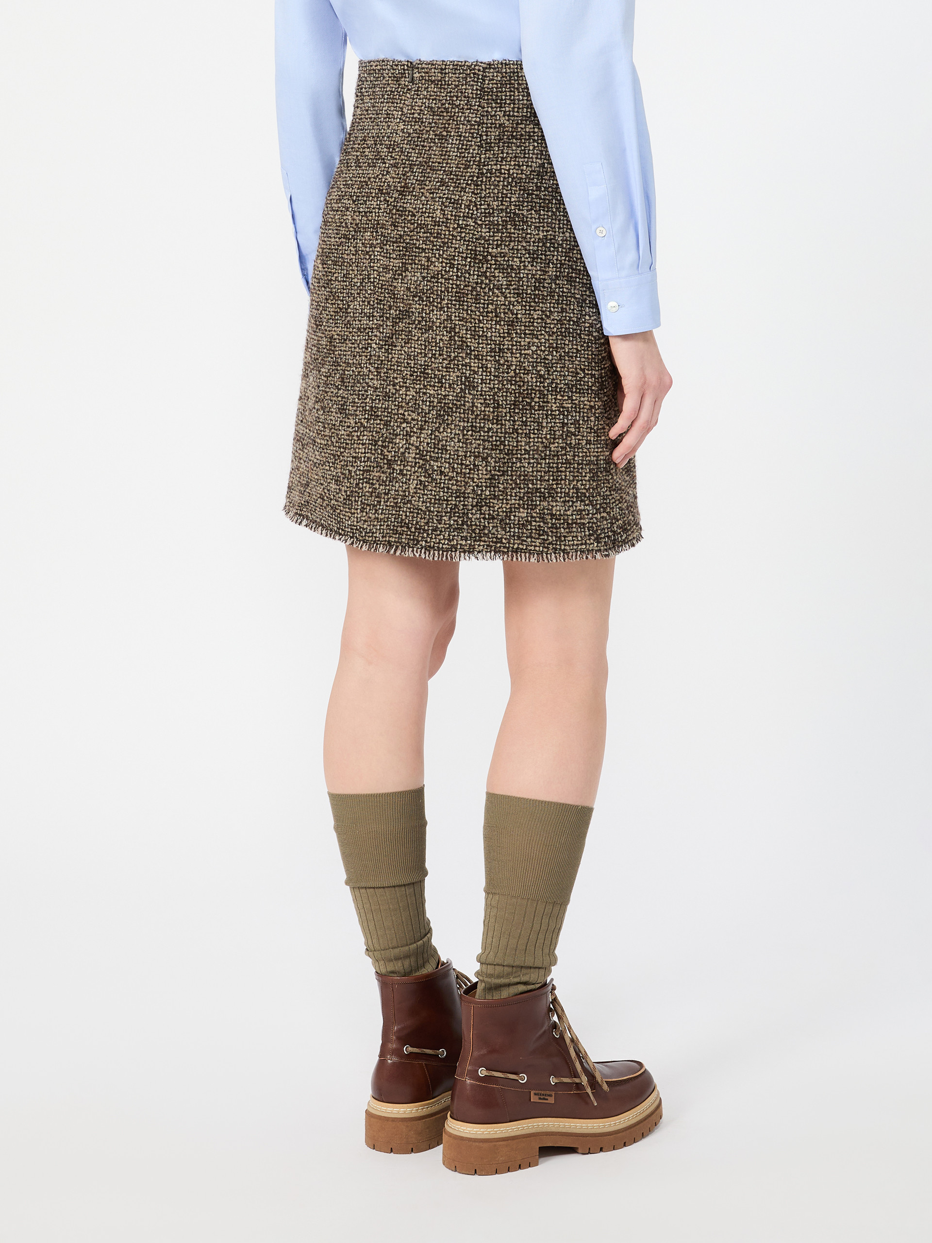 Wool blend bouclé short skirt - Weekend Max Mara - 3