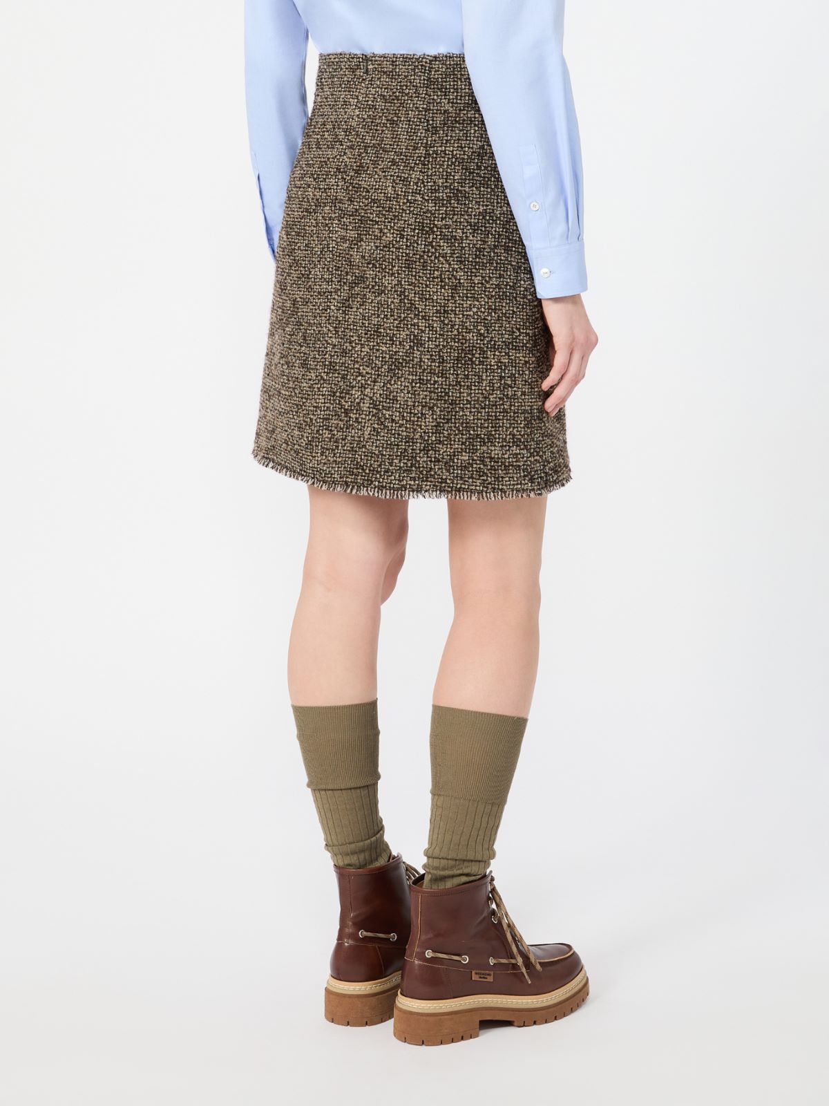 Wool blend bouclé short skirt - Weekend Max Mara - 3
