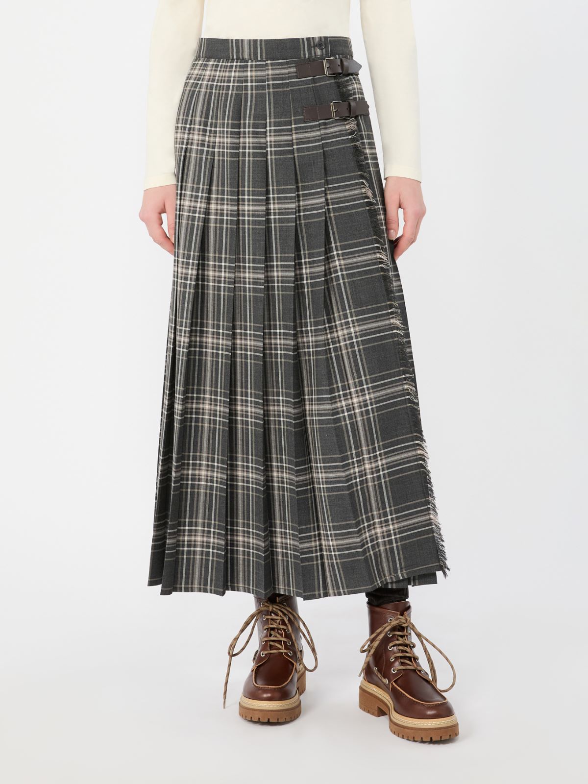 Wool batavia pleated skirt - Weekend Max Mara - 2
