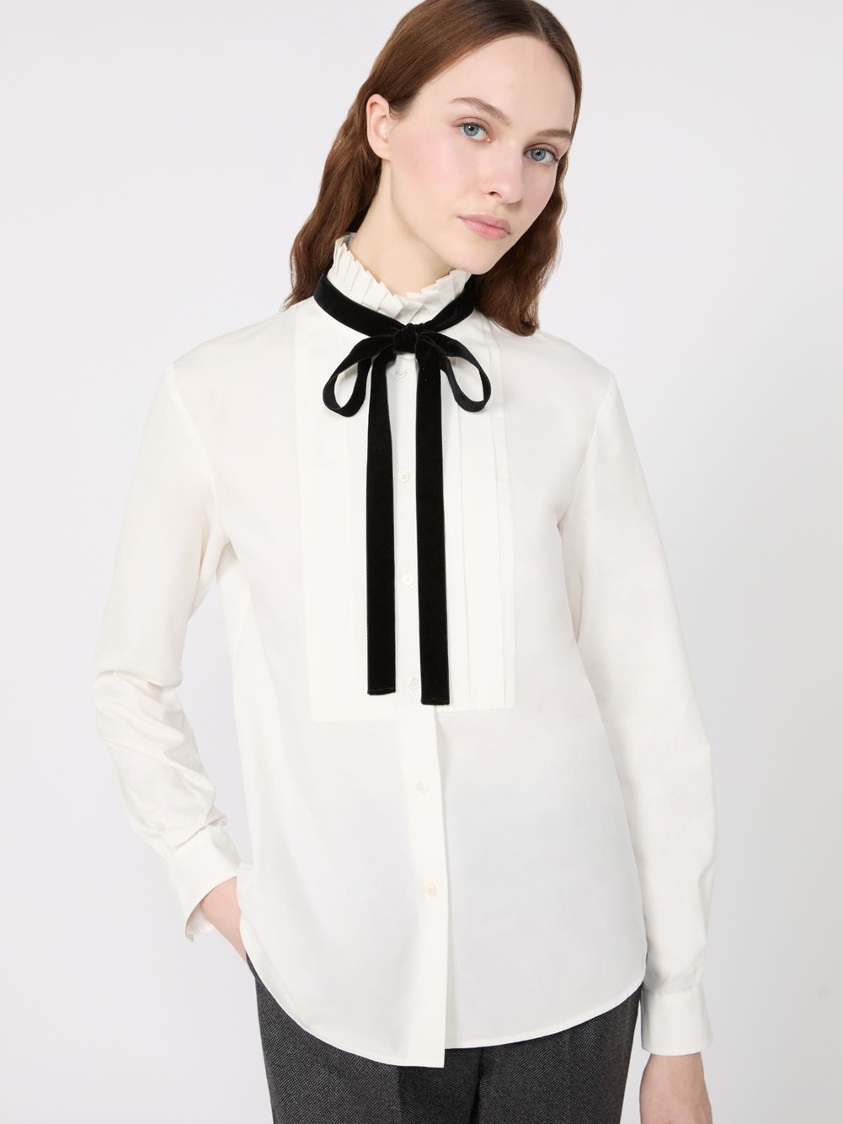 Poplin tuxedo shirt - Weekend Max Mara - 4