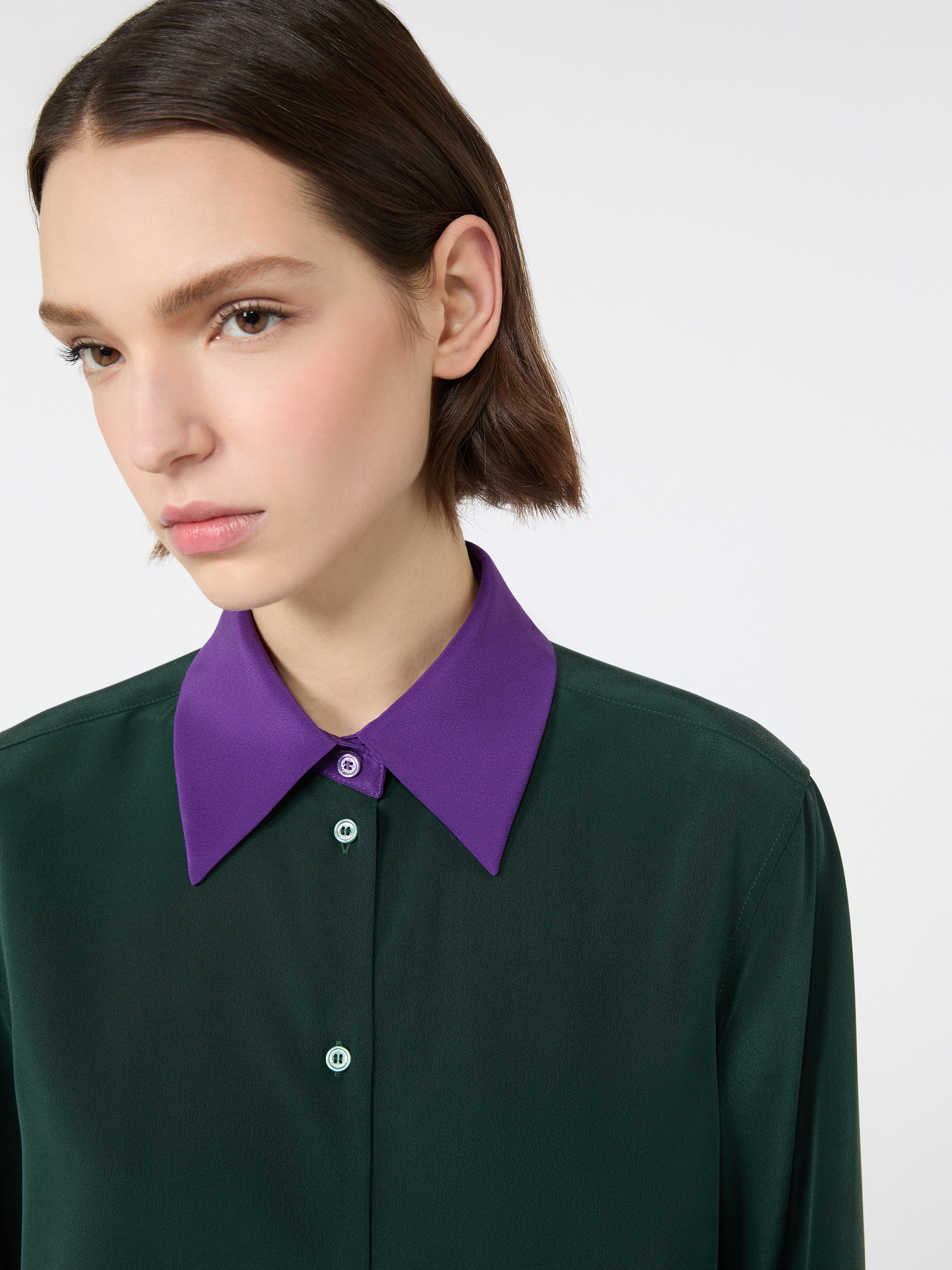 Silk crepe de chine shirt - Weekend Max Mara - 5