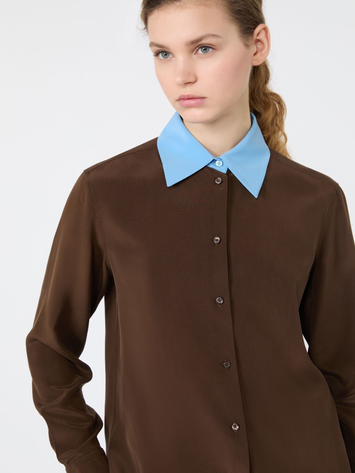 Silk crepe de chine shirt - Weekend Max Mara - 5