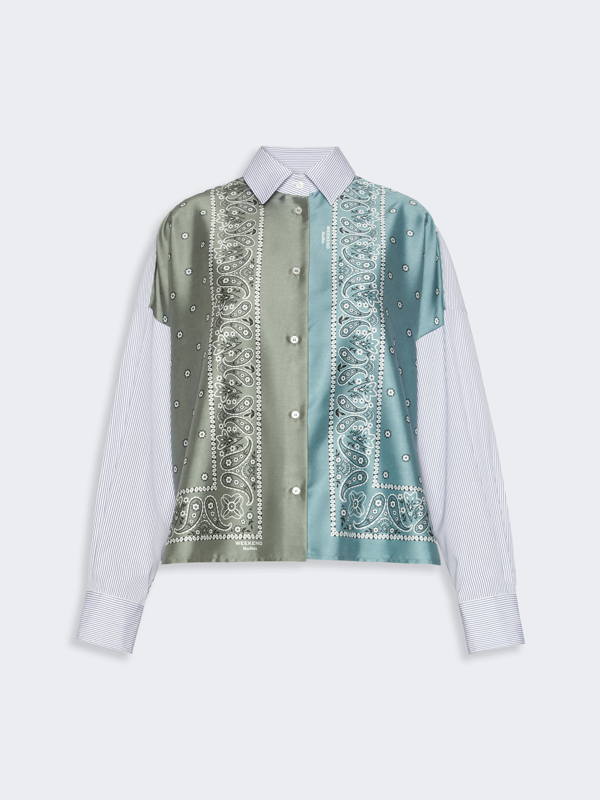 Technical twill and cotton poplin shirt - Weekend Max Mara - 5