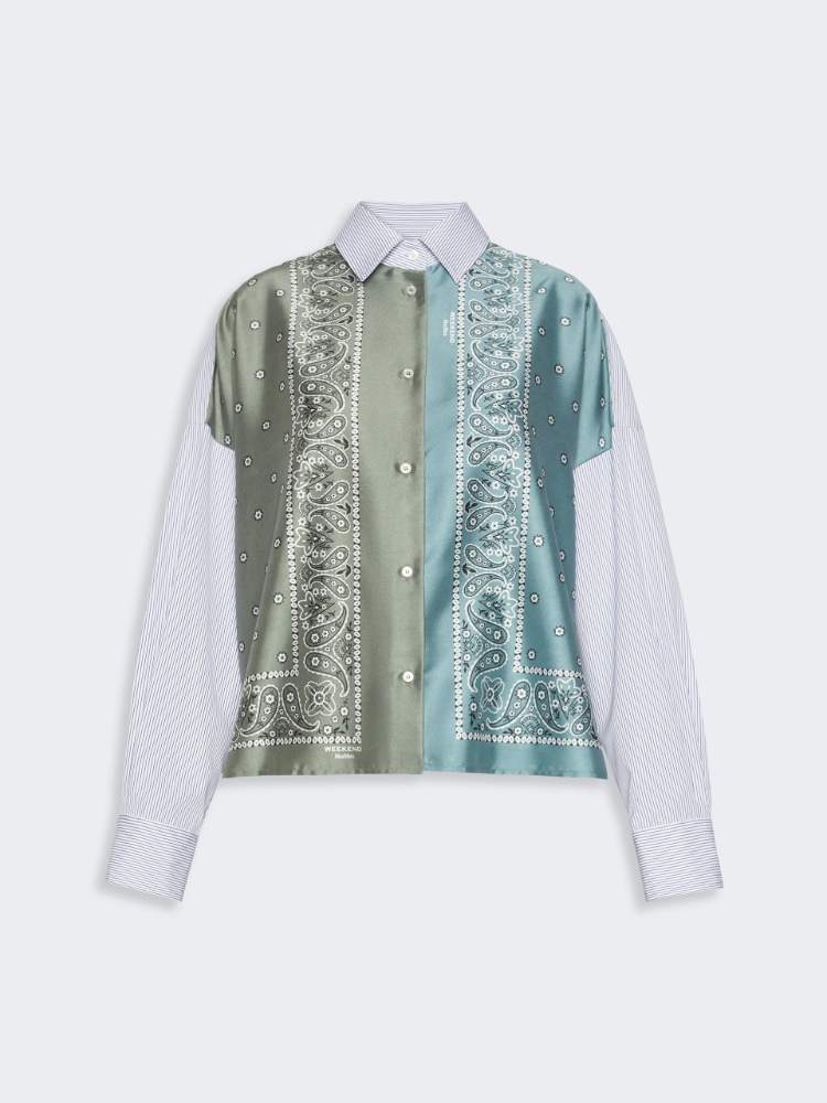 Technical twill and cotton poplin shirt - Weekend Max Mara - 2