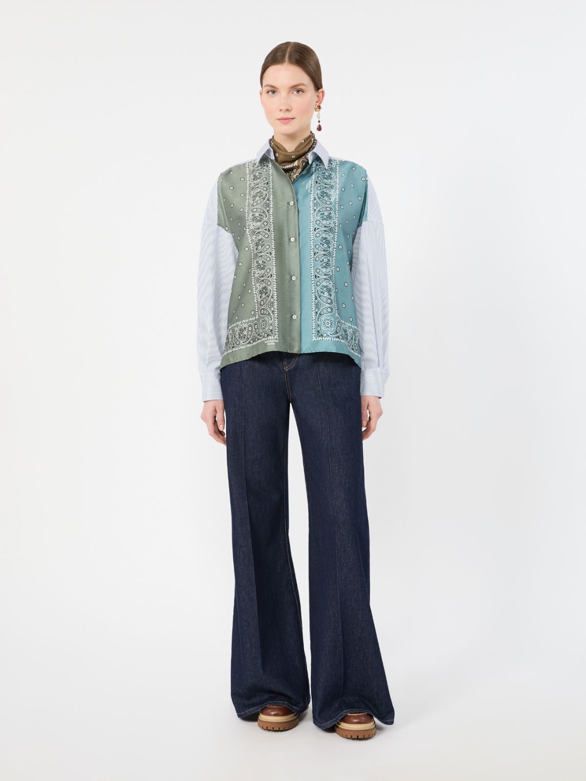 Technical twill and cotton poplin shirt - Weekend Max Mara