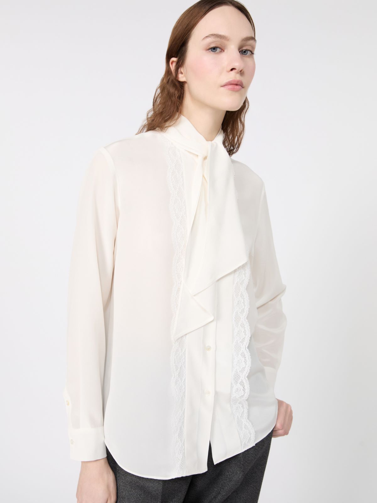 Silk crêpe de Chine shirt - Weekend Max Mara - 4