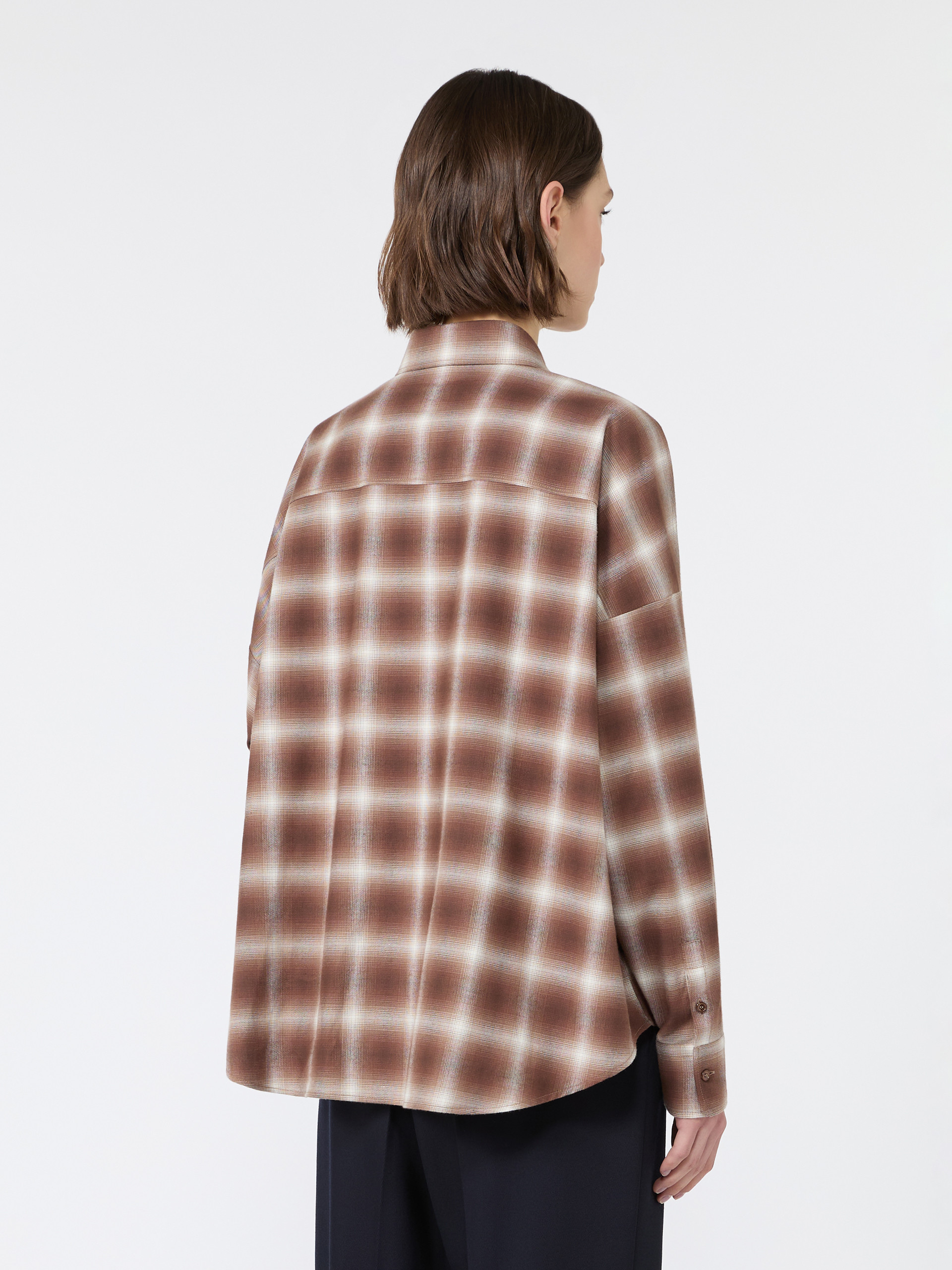 Check design cotton flannel shirt - Weekend Max Mara - 3