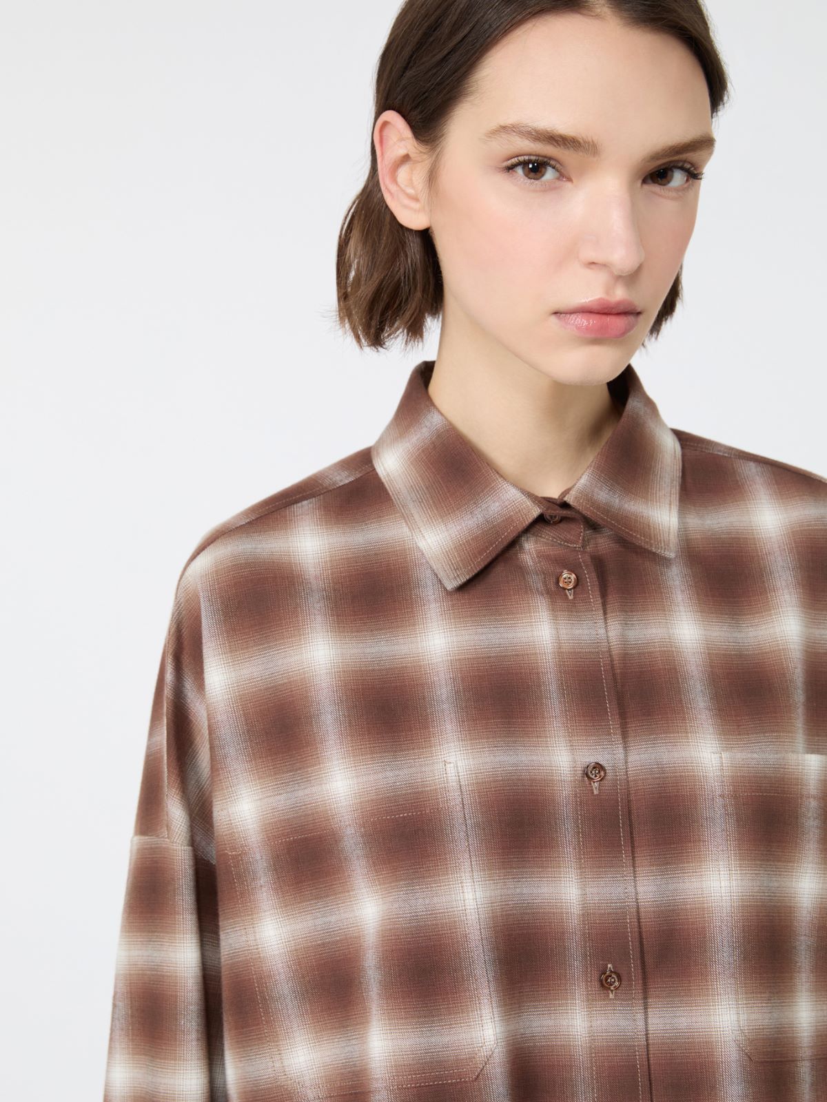 Check design cotton flannel shirt - Weekend Max Mara - 5