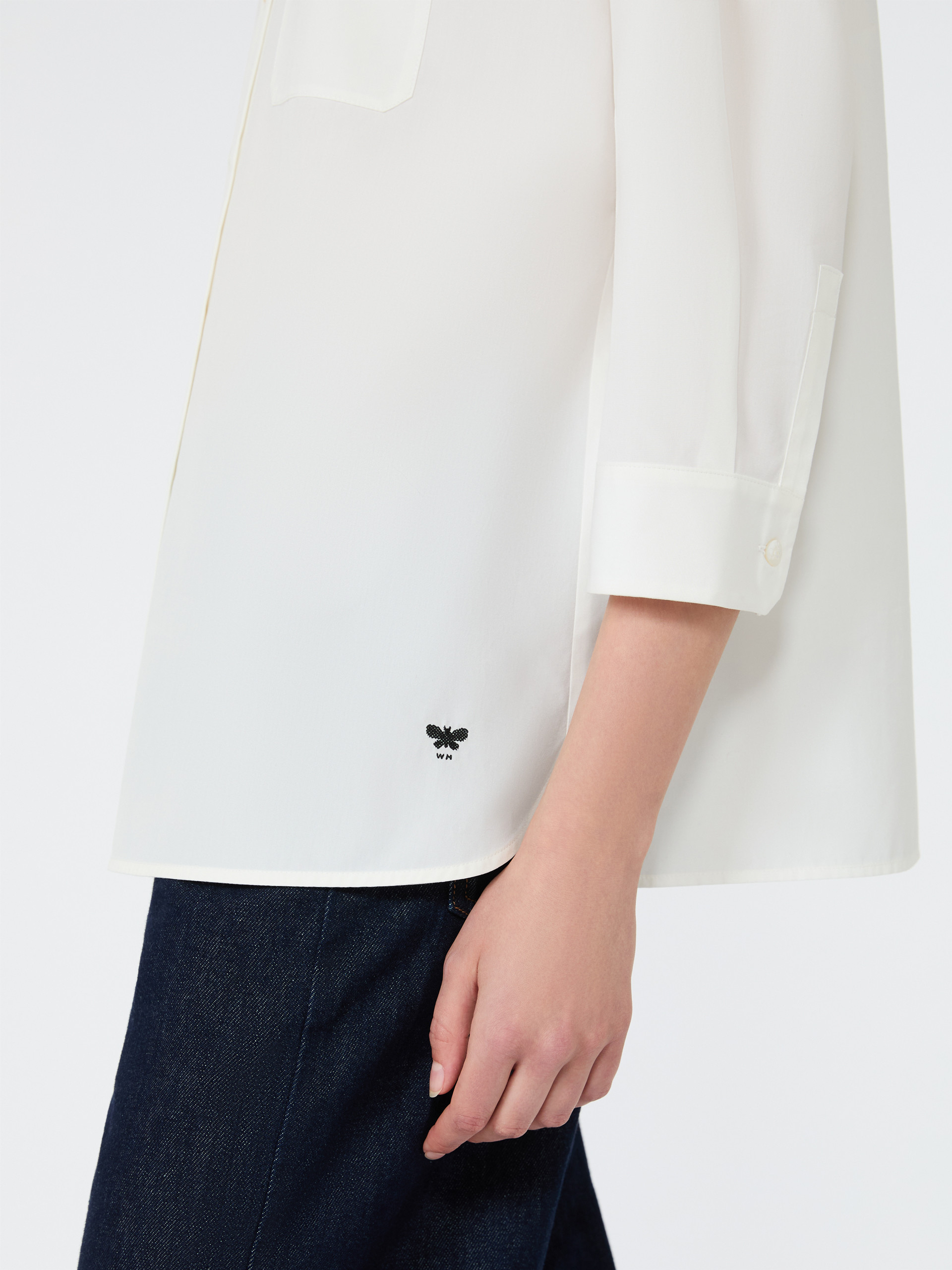 Boxy cotton poplin shirt - Weekend Max Mara - 5