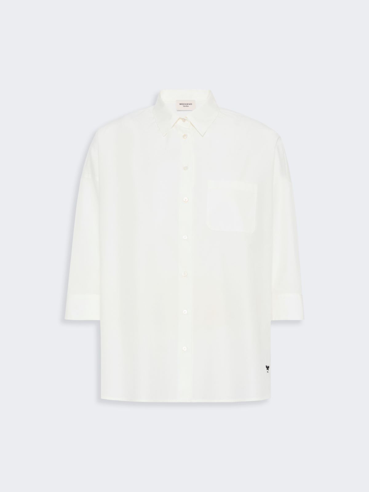 Boxy cotton poplin shirt - Weekend Max Mara - 6