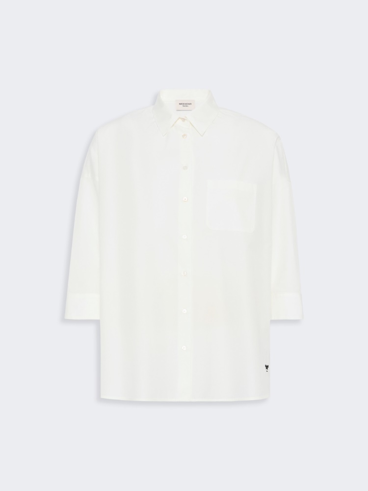 Boxy cotton poplin shirt - Weekend Max Mara - 2