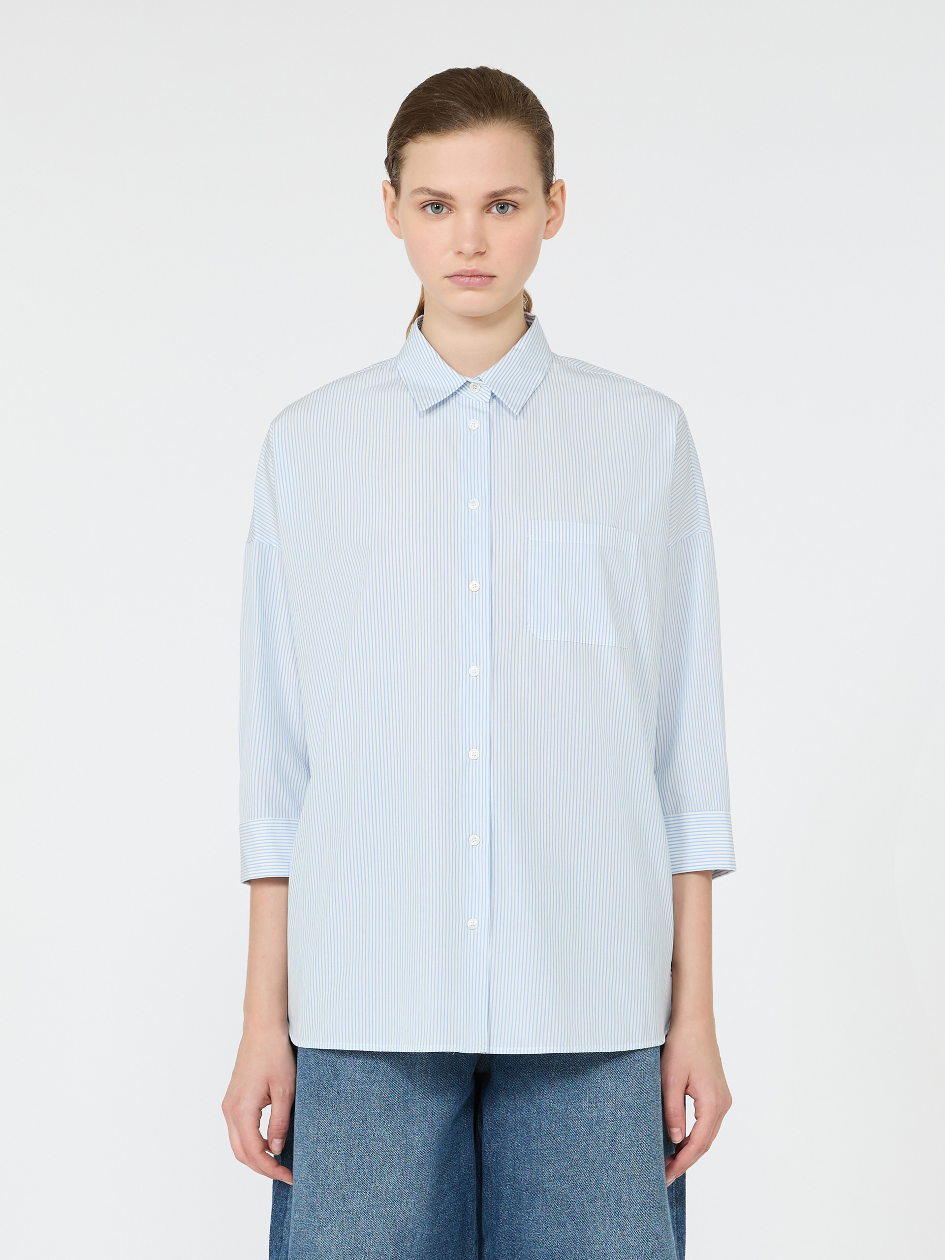 Boxy cotton poplin shirt - Weekend Max Mara - 2