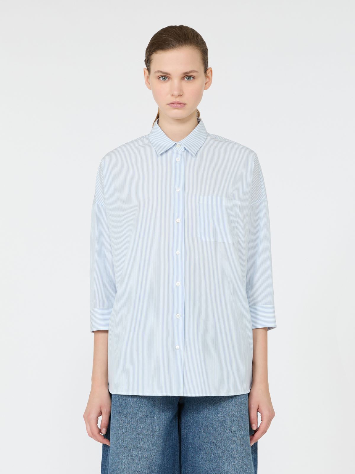 Boxy cotton poplin shirt - Weekend Max Mara - 2
