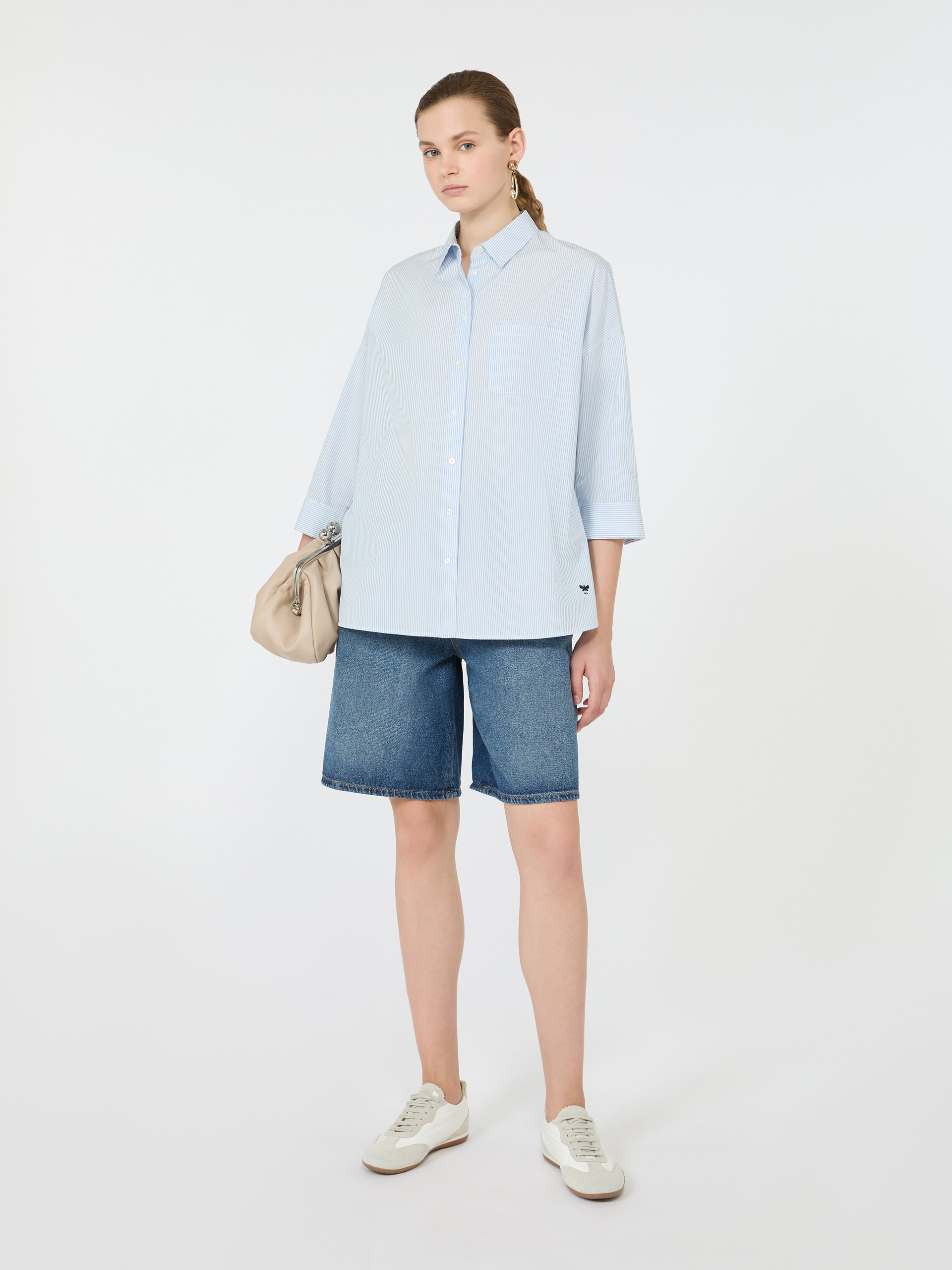 Boxy cotton poplin shirt - Weekend Max Mara