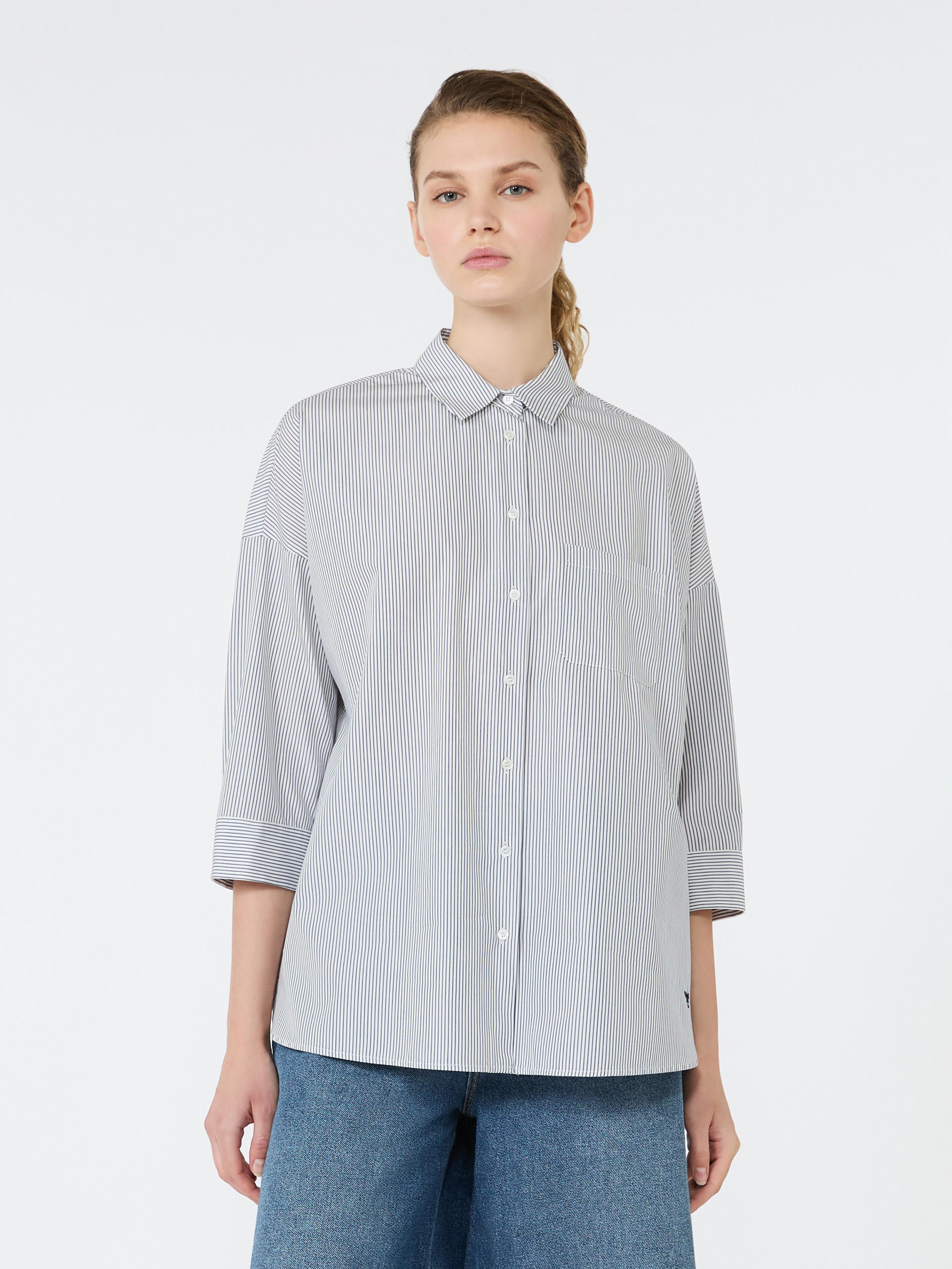 Boxy cotton poplin shirt - Weekend Max Mara - 2
