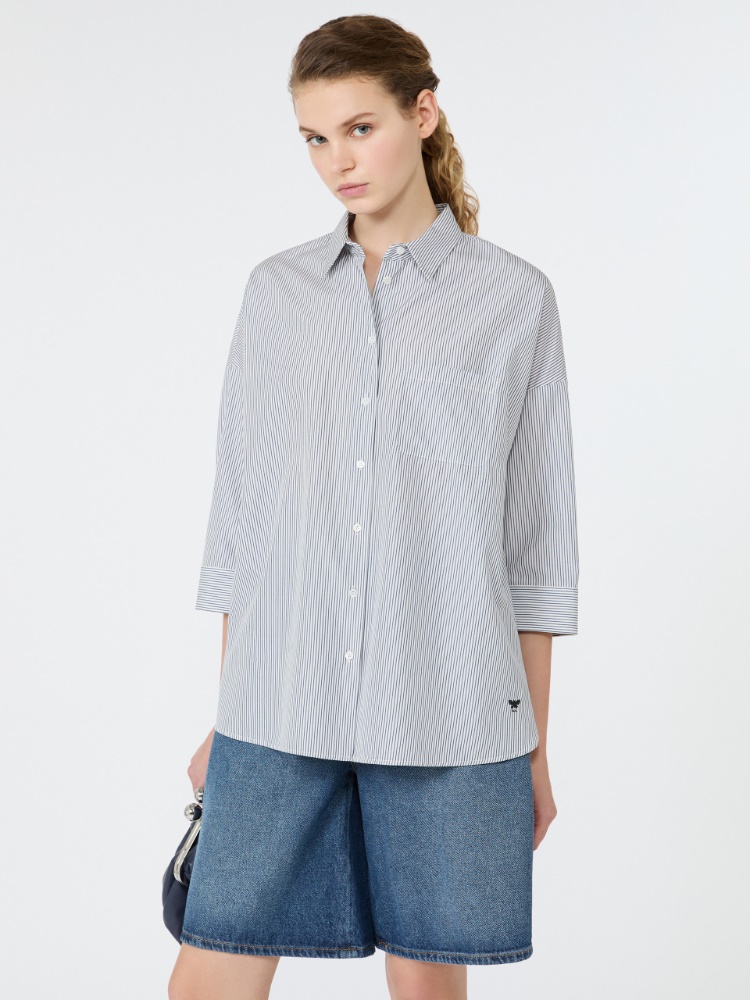 Boxy cotton poplin shirt - Weekend Max Mara