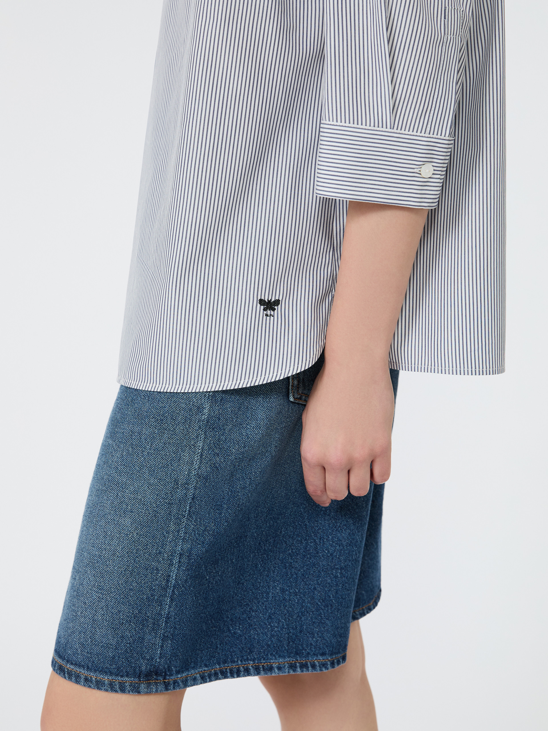 Boxy cotton poplin shirt - Weekend Max Mara - 5