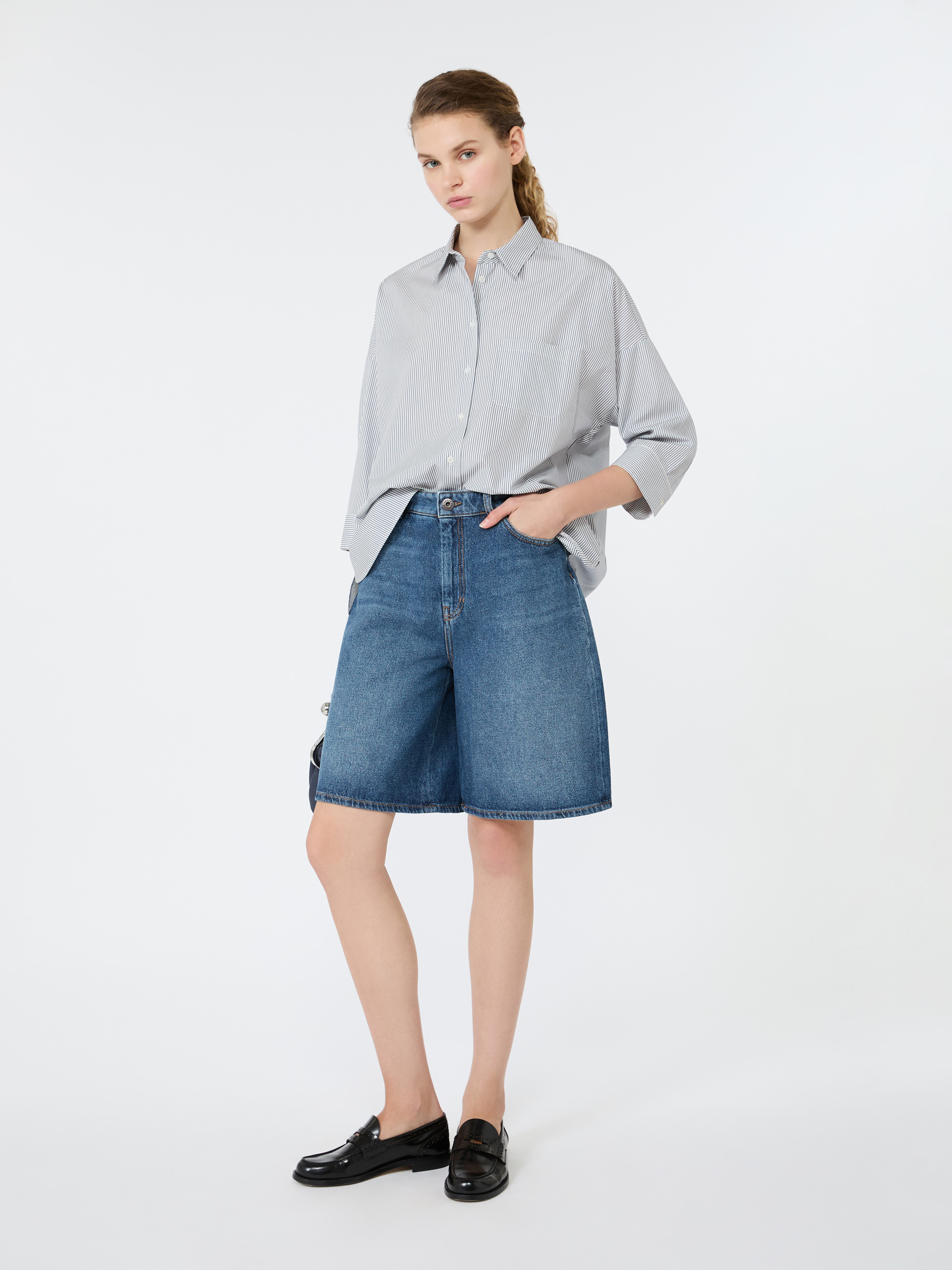 Boxy cotton poplin shirt - Weekend Max Mara