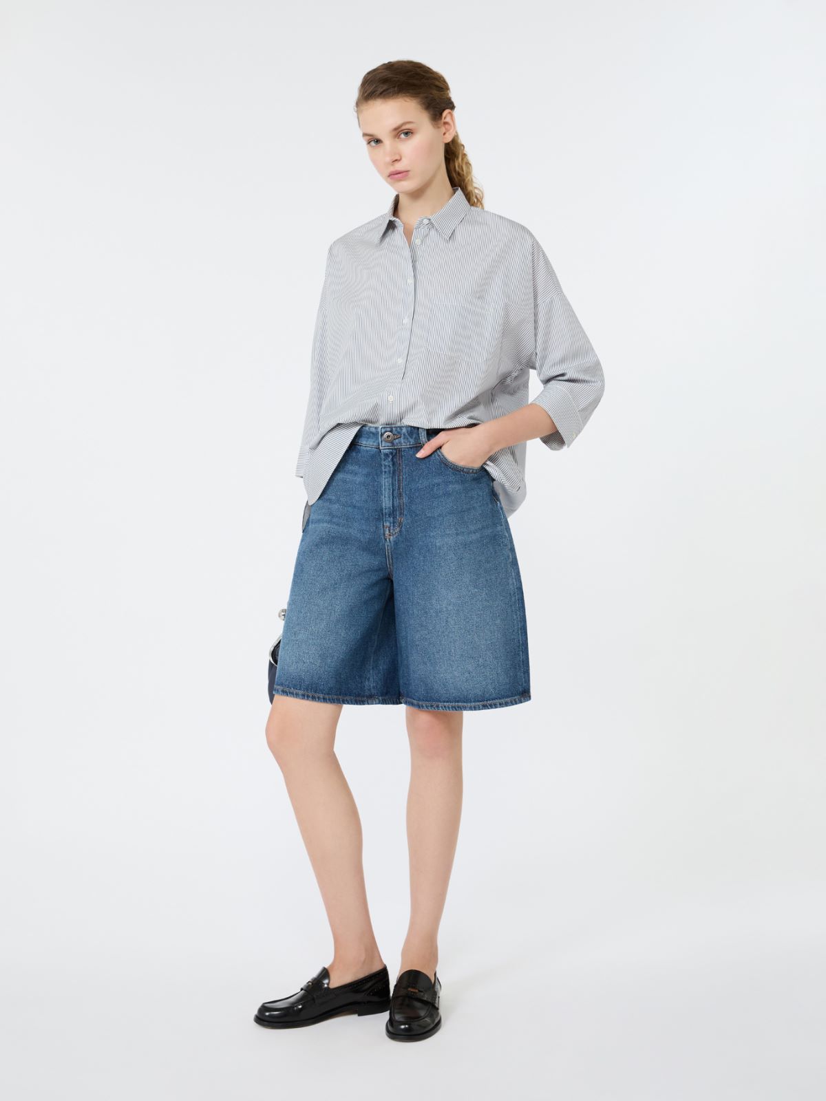 Boxy cotton poplin shirt - Weekend Max Mara