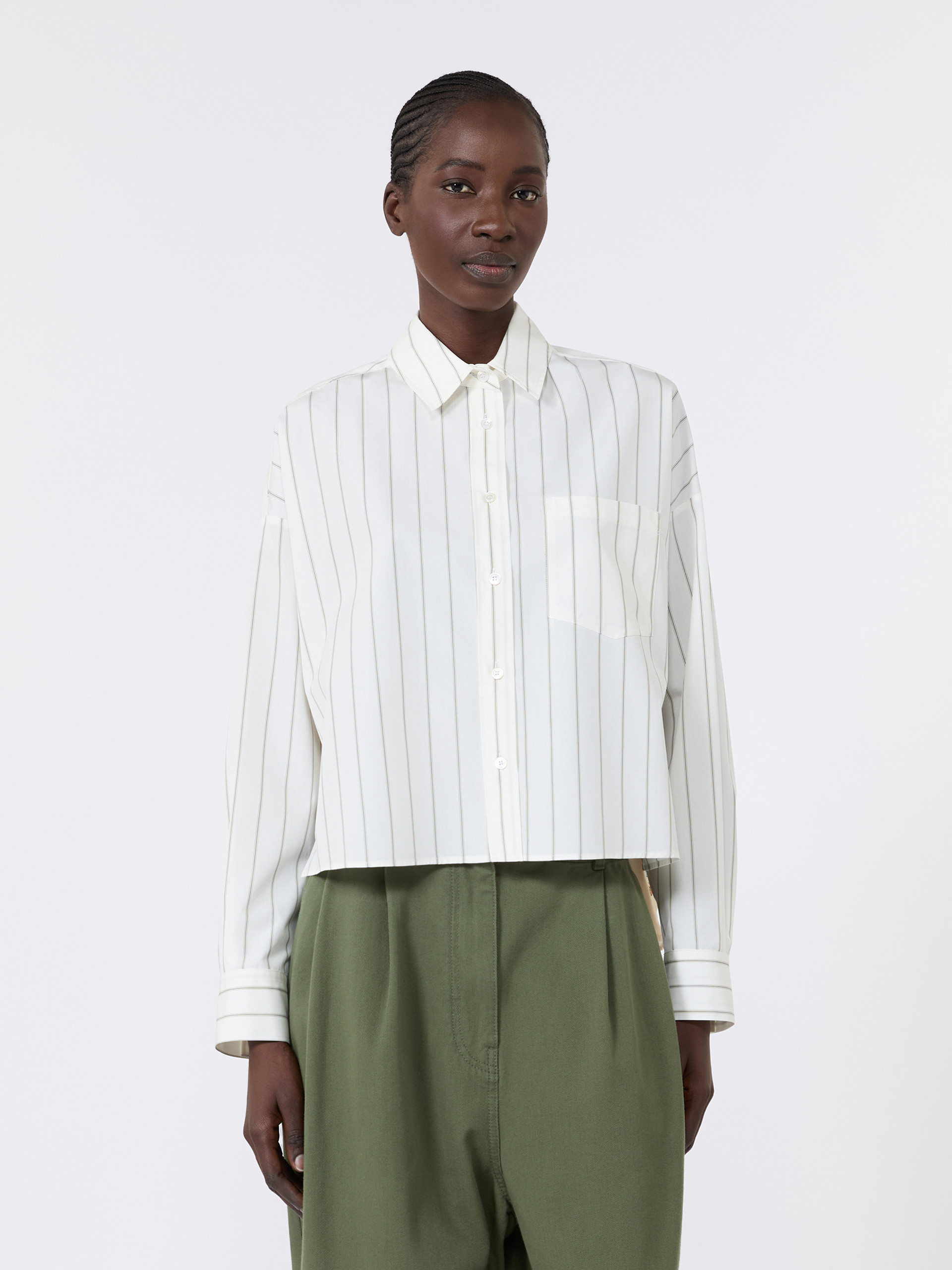 Camicia in cotone con schiena a contrasto - Weekend Max Mara - 2