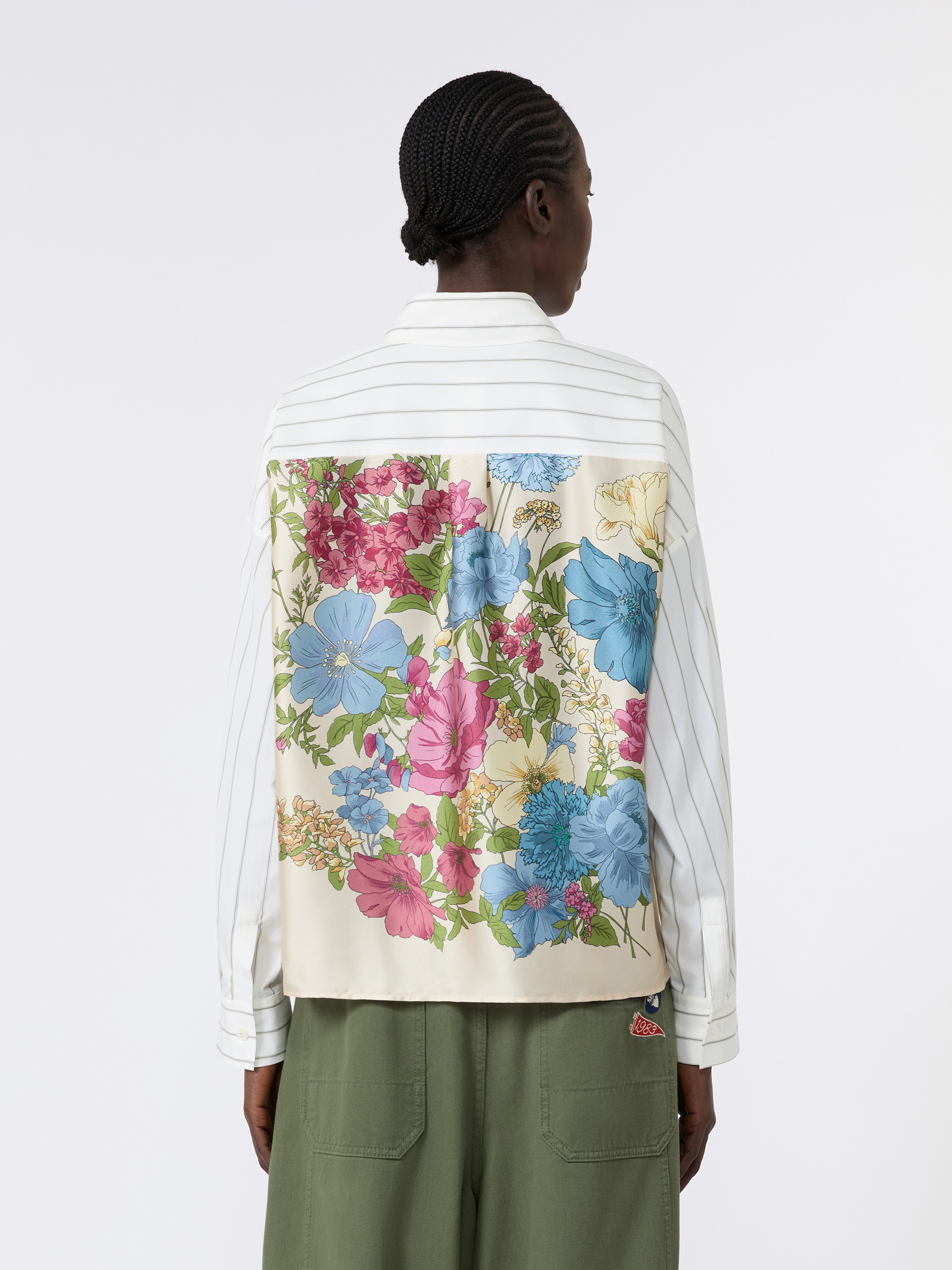 Camicia in cotone con schiena a contrasto - Weekend Max Mara - 3