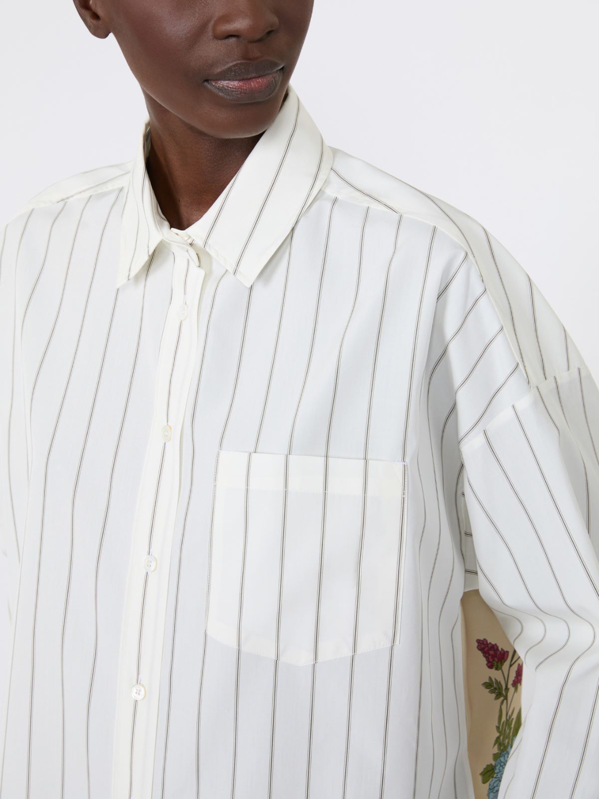 Camicia in cotone con schiena a contrasto - Weekend Max Mara - 5
