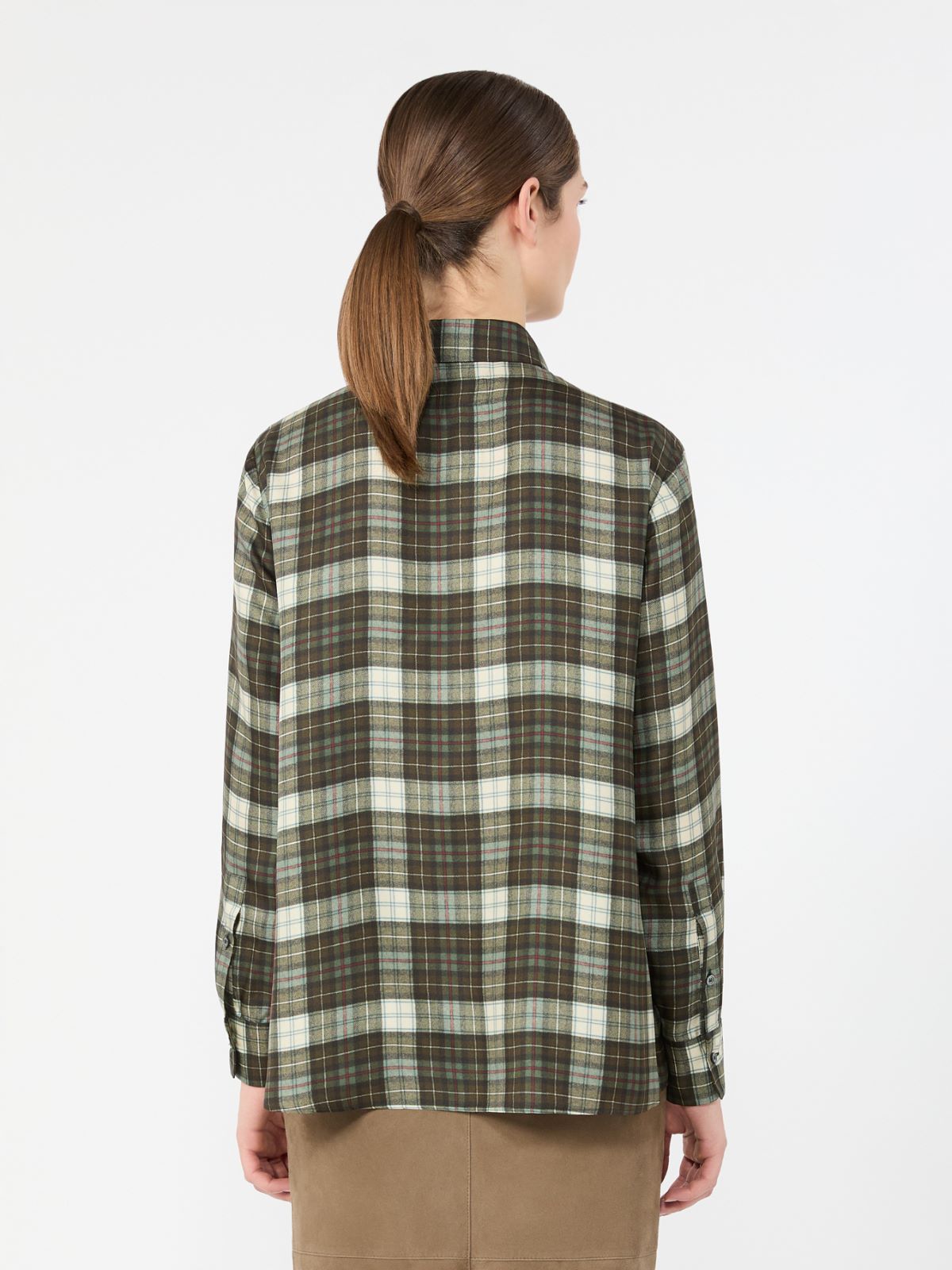 Checked silk twill shirt - Weekend Max Mara - 3